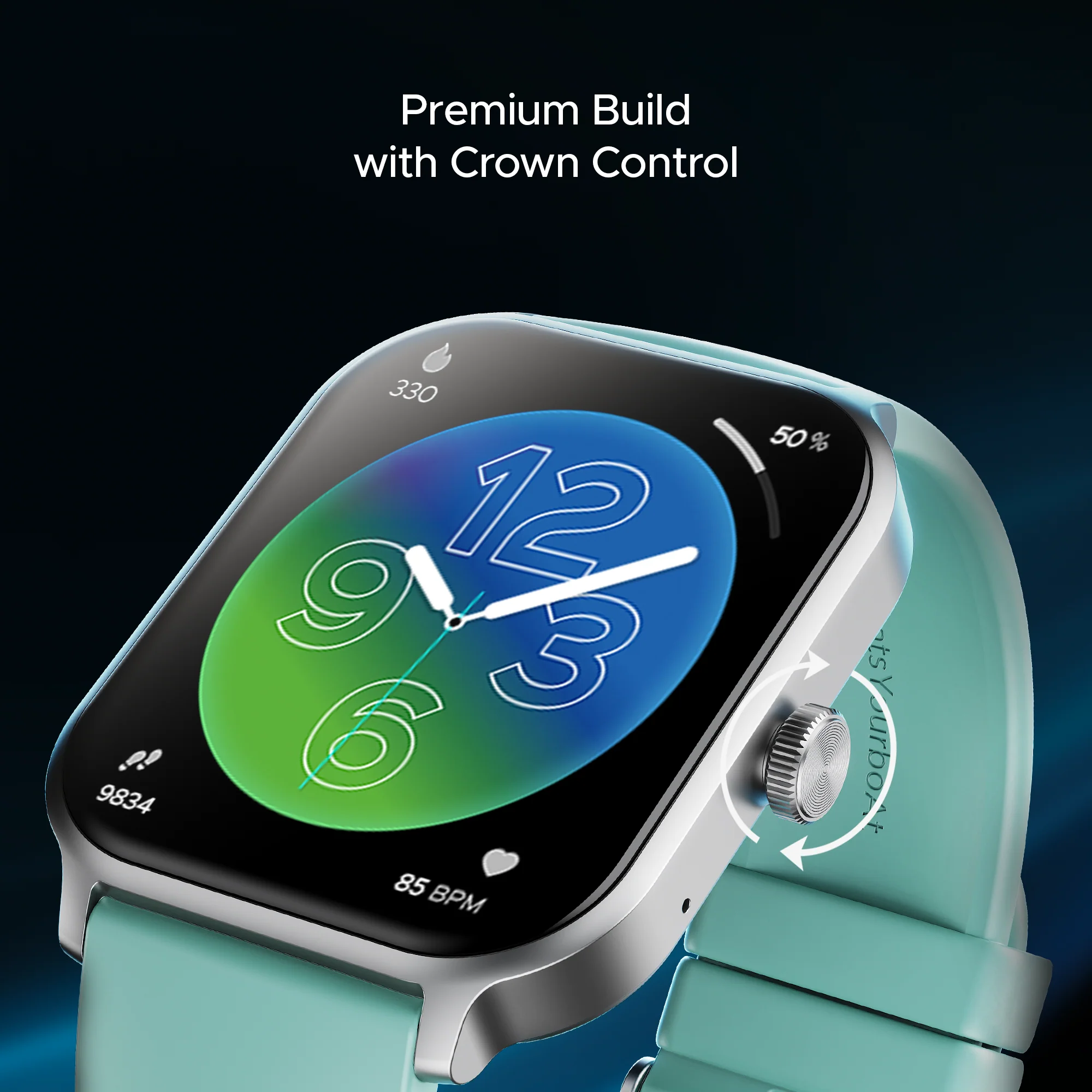 boAt Storm Call 3 Plus | Smartwatch with 1.96" HD Display, BT Calling, 700+ Activity Modes, SOS feature, Functional Crown - Image 87