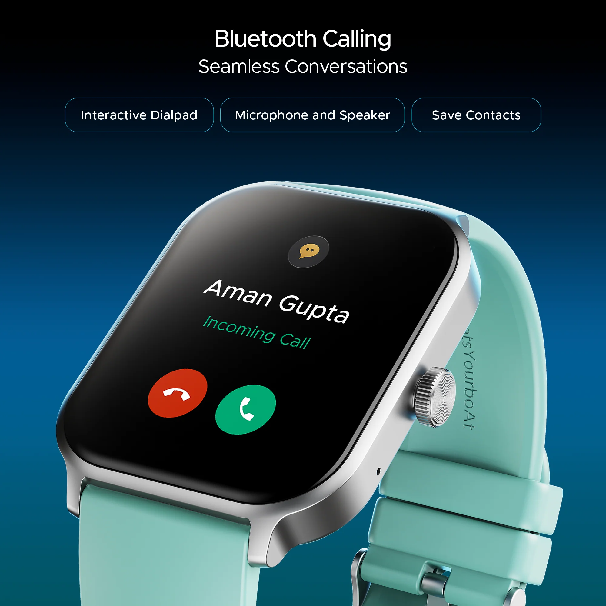 boAt Storm Call 3 Plus | Smartwatch with 1.96" HD Display, BT Calling, 700+ Activity Modes, SOS feature, Functional Crown - Image 89