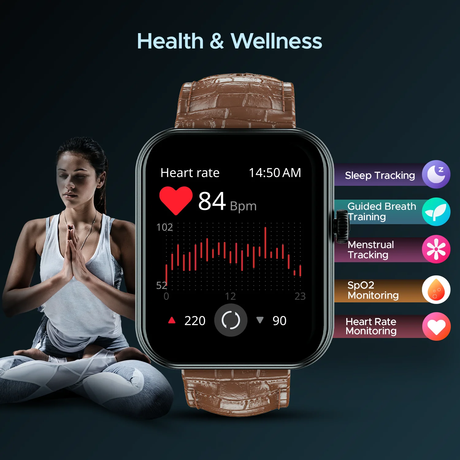 boAt Storm Plus | Smartwatch with 1.78" (4.52cm) AMOLED Display, BT Calling, 100+ Sports Modes, SpO2 monitoring - Image 10