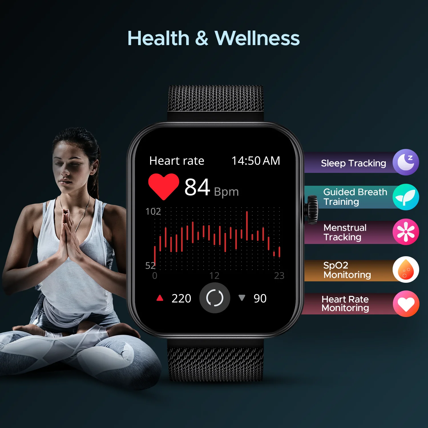 boAt Storm Plus | Smartwatch with 1.78" (4.52cm) AMOLED Display, BT Calling, 100+ Sports Modes, SpO2 monitoring - Image 12