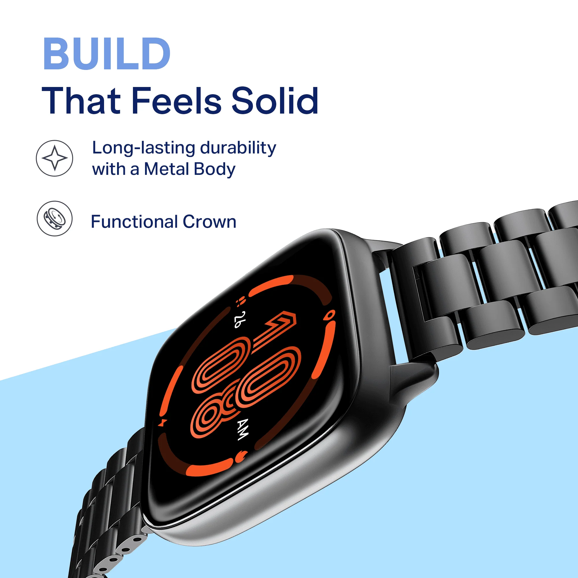 boAt Storm Verge | Smartwatch with 1.72" Ultra HD Display, Premium Metal Build & Advanced Bluetooth Calling - Image 14