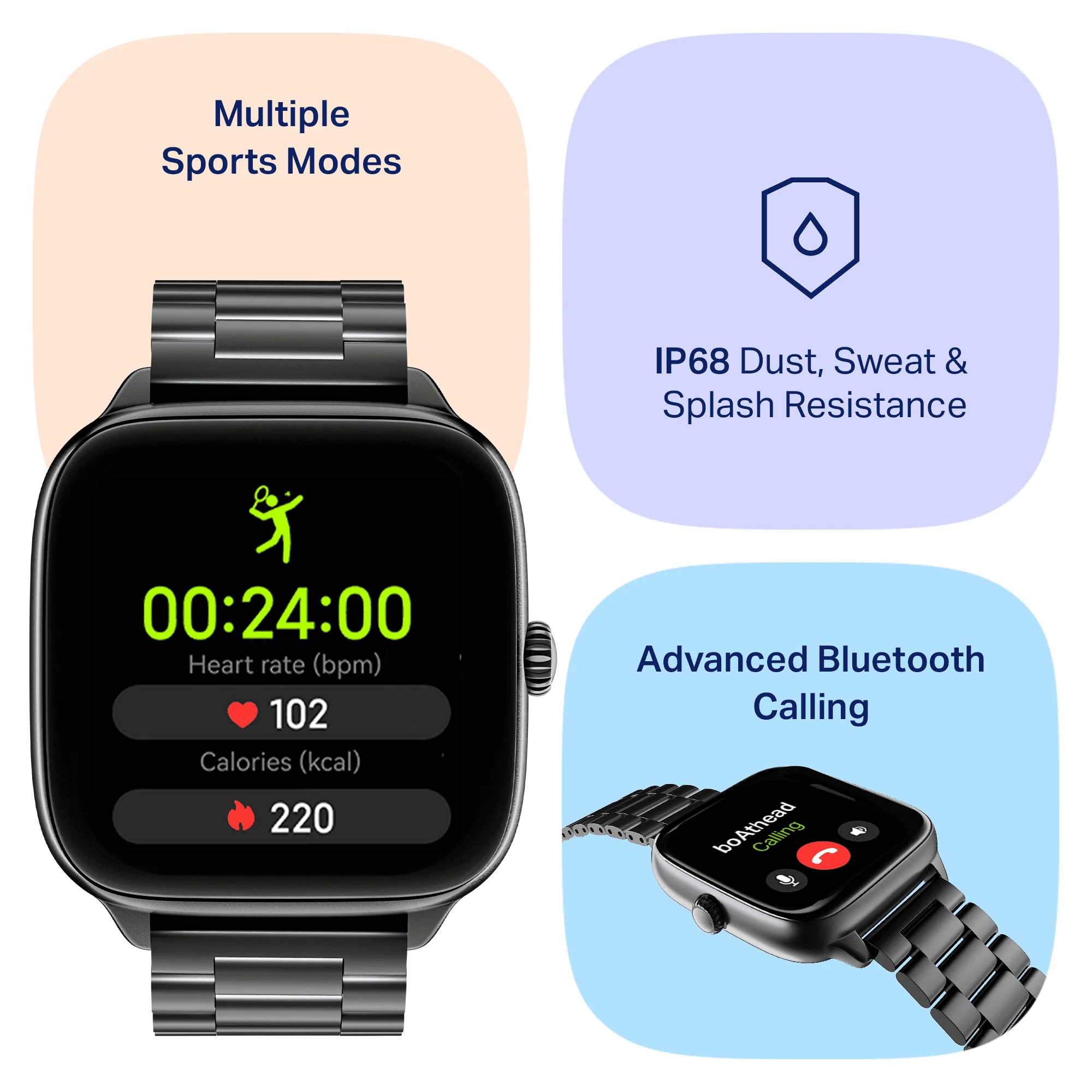 boAt Storm Verge | Smartwatch with 1.72" Ultra HD Display, Premium Metal Build & Advanced Bluetooth Calling - Image 16
