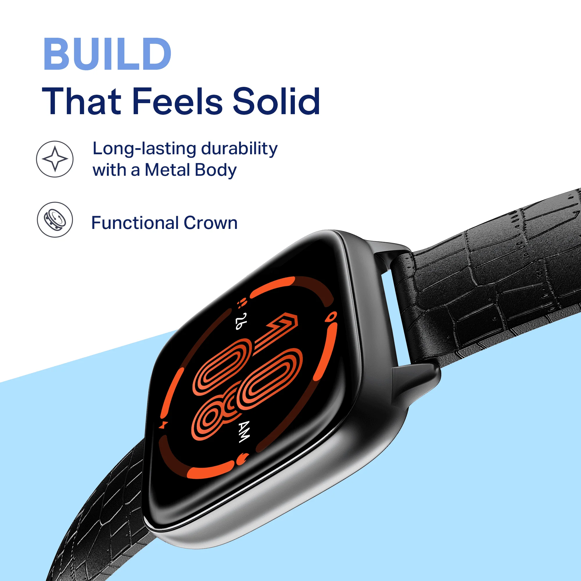boAt Storm Verge | Smartwatch with 1.72" Ultra HD Display, Premium Metal Build & Advanced Bluetooth Calling - Image 8