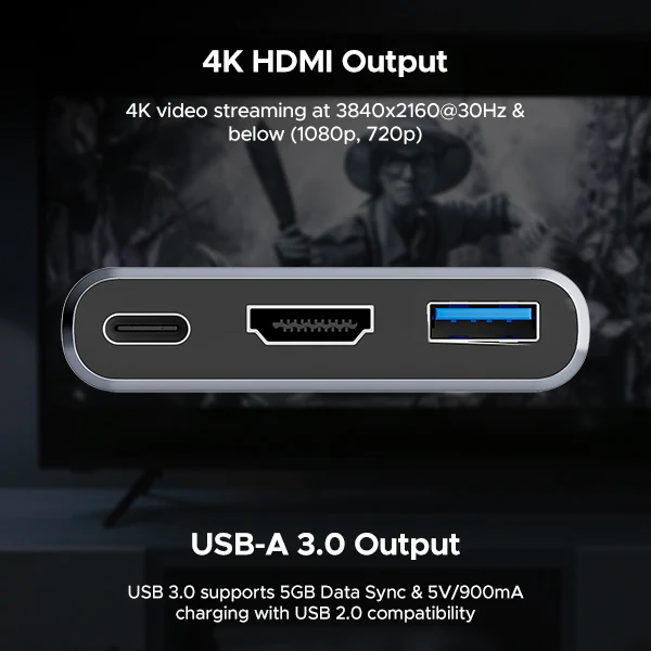 boAt Swift Lynk USB Hub | USB Hub with Type-C Expansion Hub, 4K HDMI Output, 100W Charging Support, USB-A 3.0 Output - Image 4