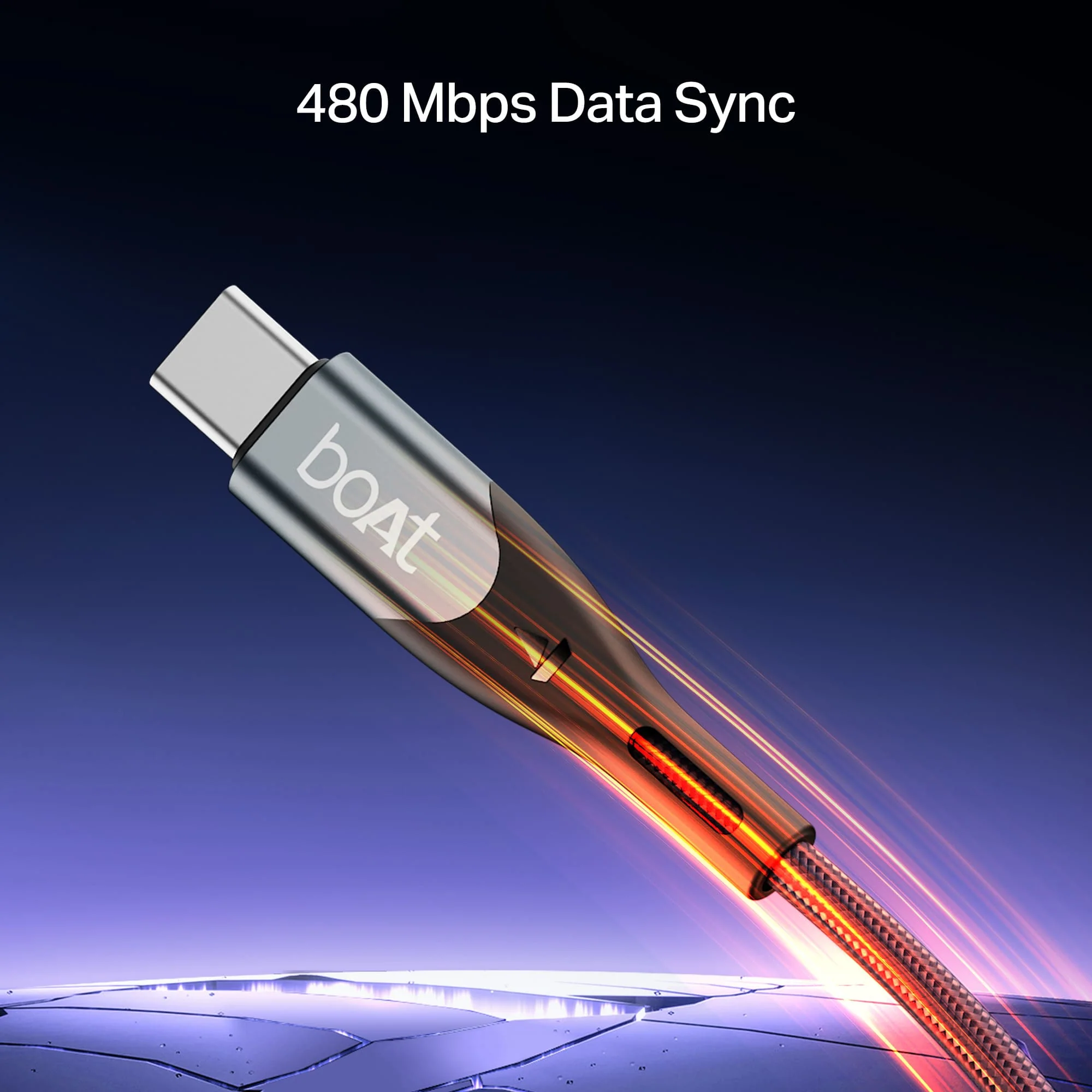 boAt Type A to C 65W Cable | Fast Charging Cable with 65W Output, 480 Mbps Data Sync & Nylon Braided Skin - Image 11