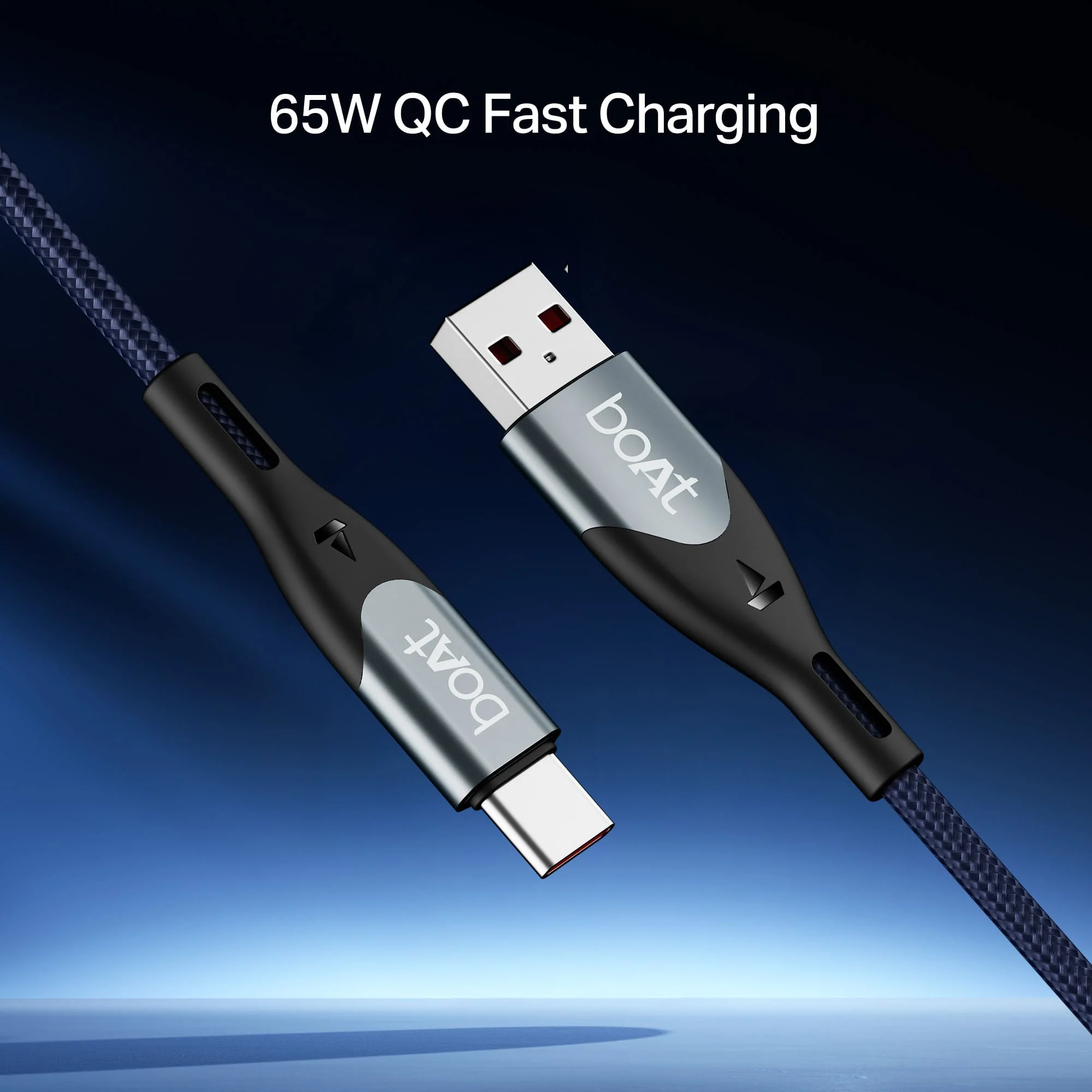 boAt Type A to C 65W Cable | Fast Charging Cable with 65W Output, 480 Mbps Data Sync & Nylon Braided Skin - Image 12