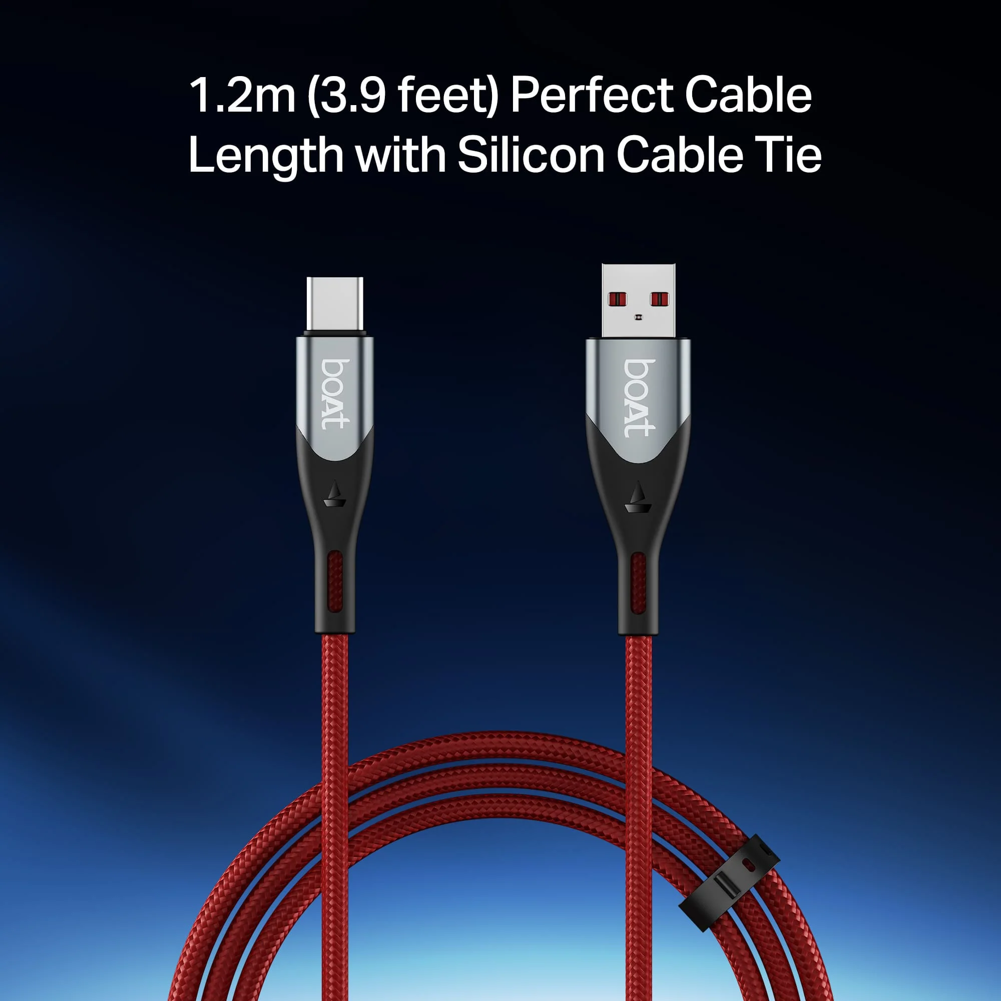 boAt Type A to C 65W Cable | Fast Charging Cable with 65W Output, 480 Mbps Data Sync & Nylon Braided Skin - Image 16