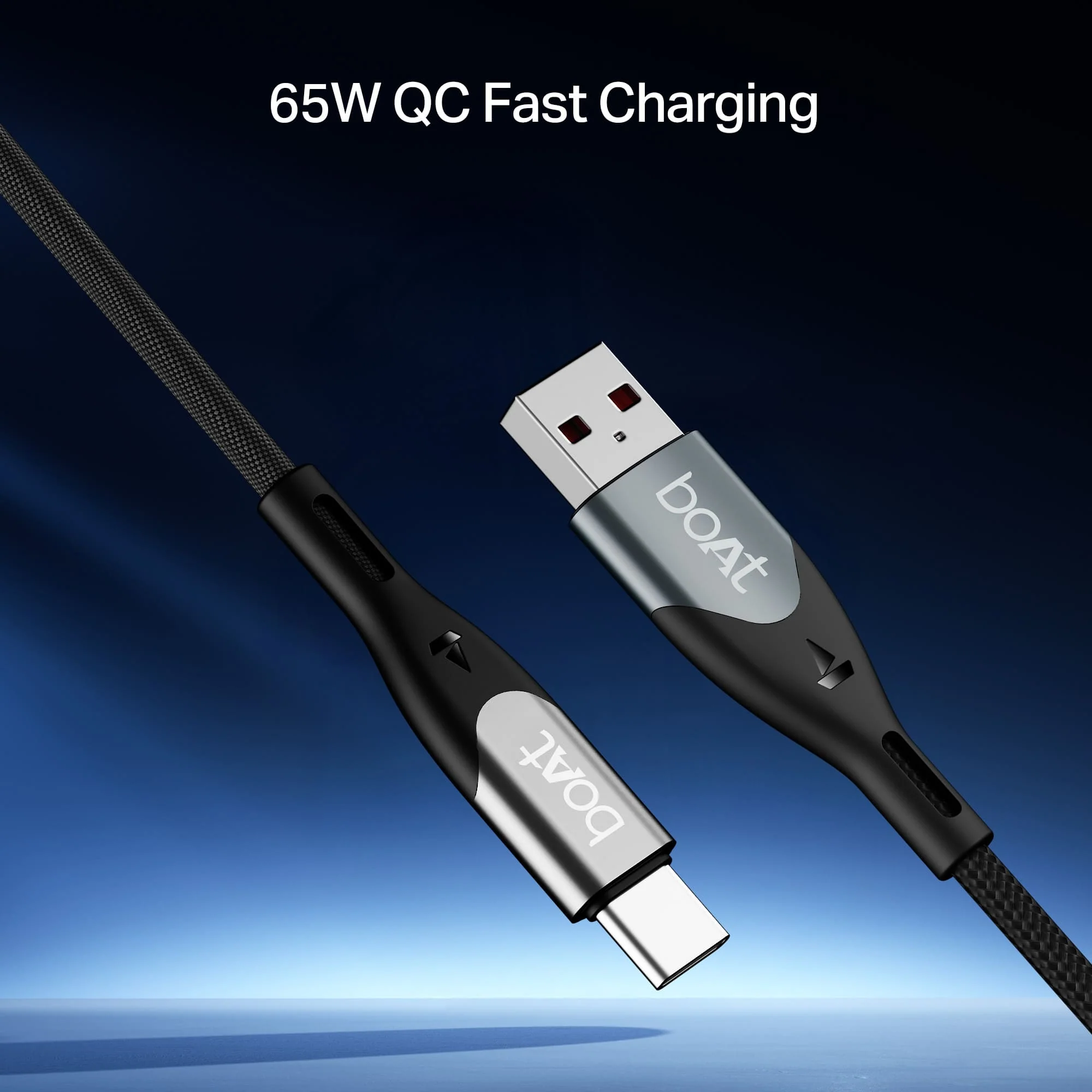 boAt Type A to C 65W Cable | Fast Charging Cable with 65W Output, 480 Mbps Data Sync & Nylon Braided Skin - Image 6
