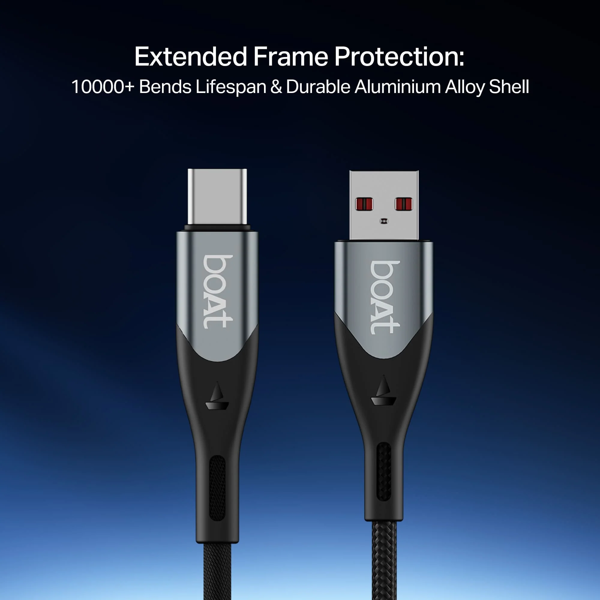 boAt Type A to C 65W Cable | Fast Charging Cable with 65W Output, 480 Mbps Data Sync & Nylon Braided Skin - Image 8