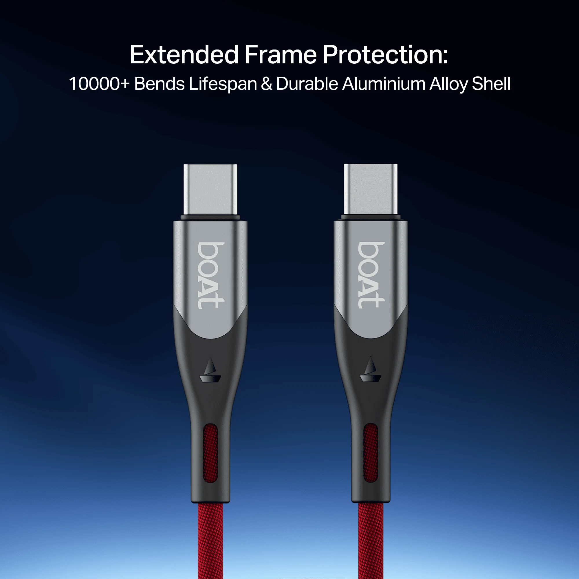boAt Type C to C 100W Cable | Fast Charging Cable with 100W Output, 480 Mbps Data Sync & Nylon Braided Skin - Image 13