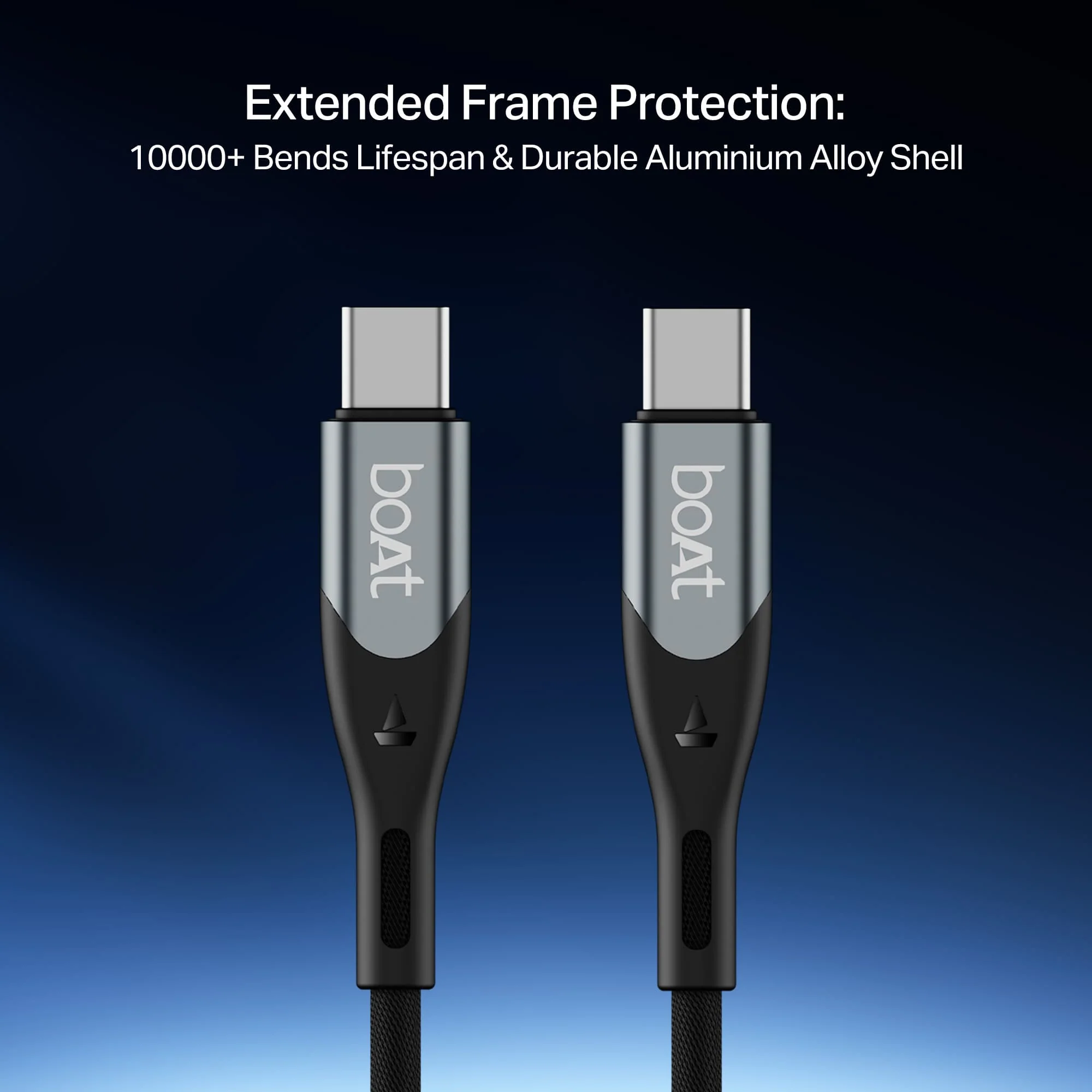 boAt Type C to C 100W Cable | Fast Charging Cable with 100W Output, 480 Mbps Data Sync & Nylon Braided Skin - Image 6