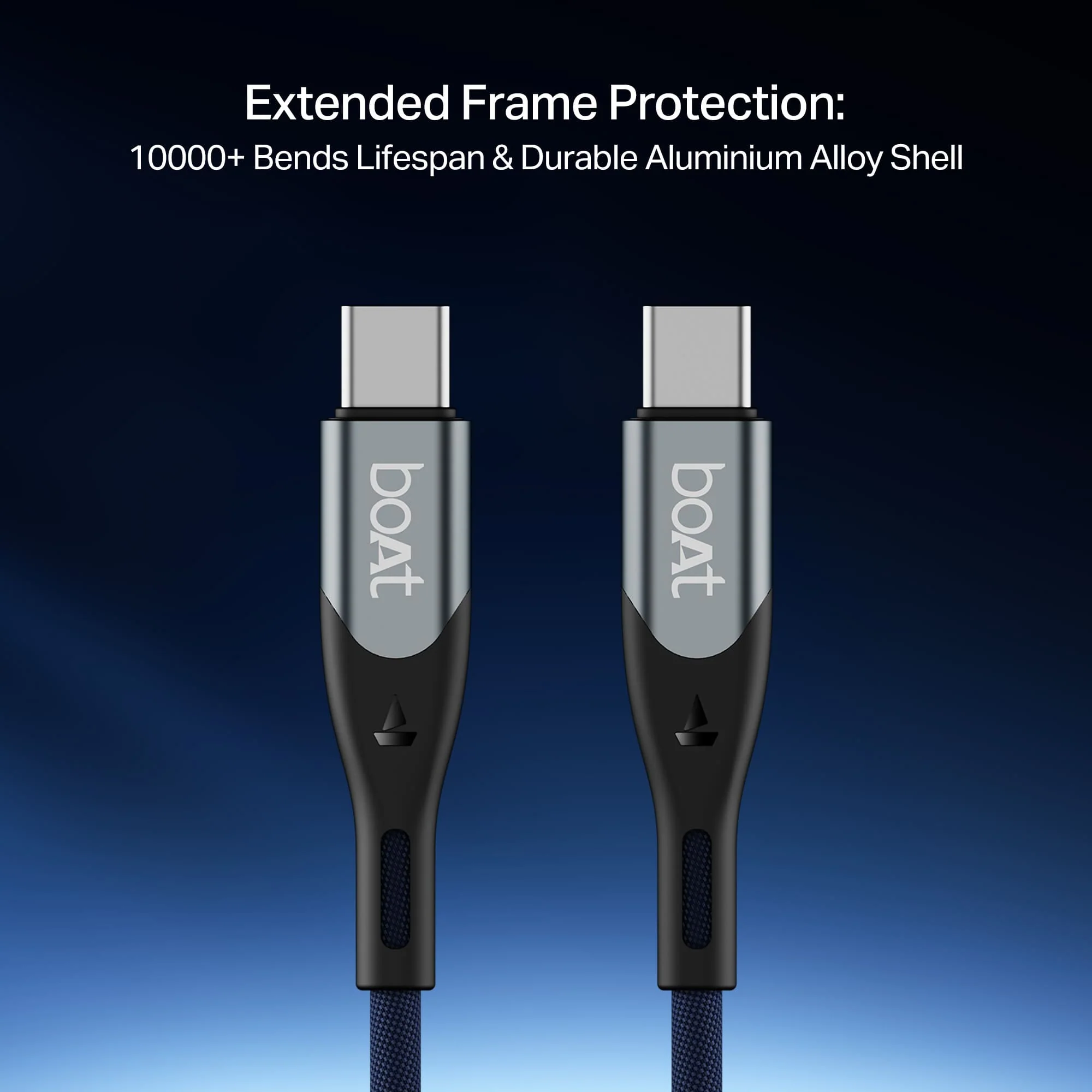 boAt Type C to C 65W Cable | Fast Charging Cable with 65W Output, 480 Mbps Data Sync & Nylon Braided Skin - Image 10