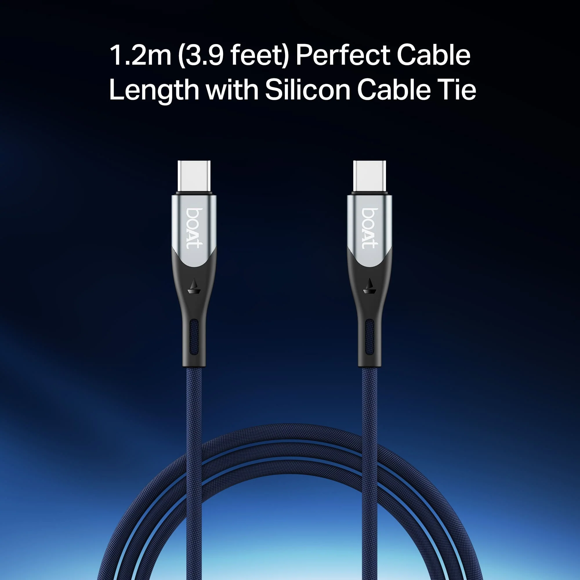 boAt Type C to C 65W Cable | Fast Charging Cable with 65W Output, 480 Mbps Data Sync & Nylon Braided Skin - Image 11