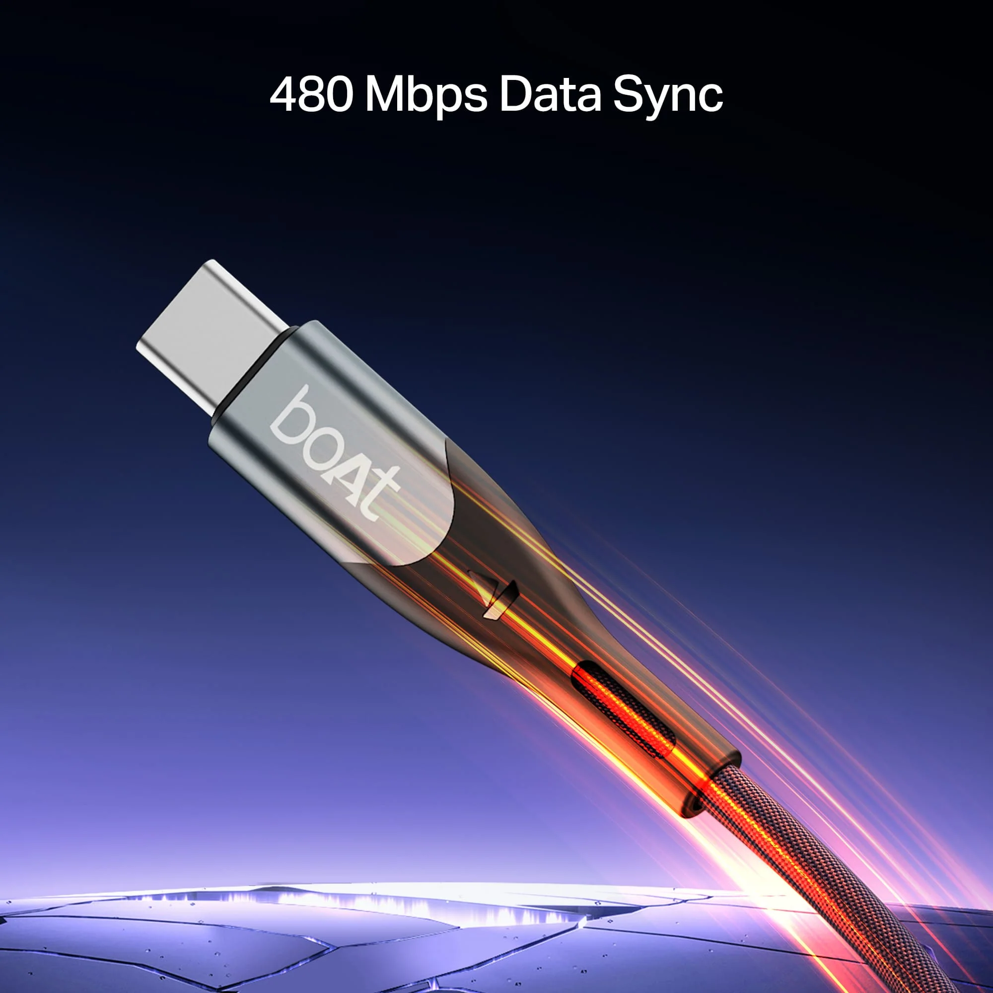 boAt Type C to C 65W Cable | Fast Charging Cable with 65W Output, 480 Mbps Data Sync & Nylon Braided Skin - Image 12
