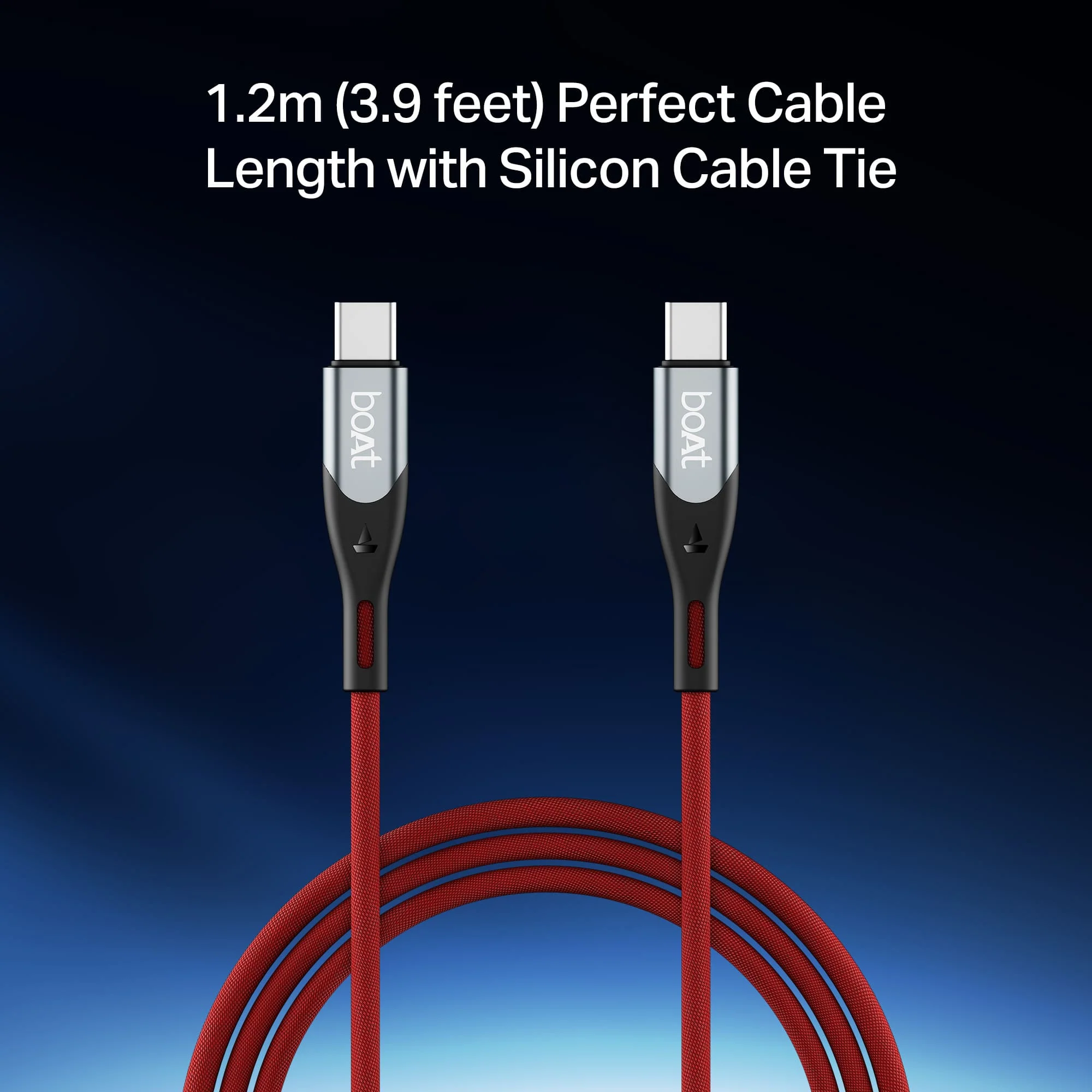 boAt Type C to C 65W Cable | Fast Charging Cable with 65W Output, 480 Mbps Data Sync & Nylon Braided Skin - Image 20