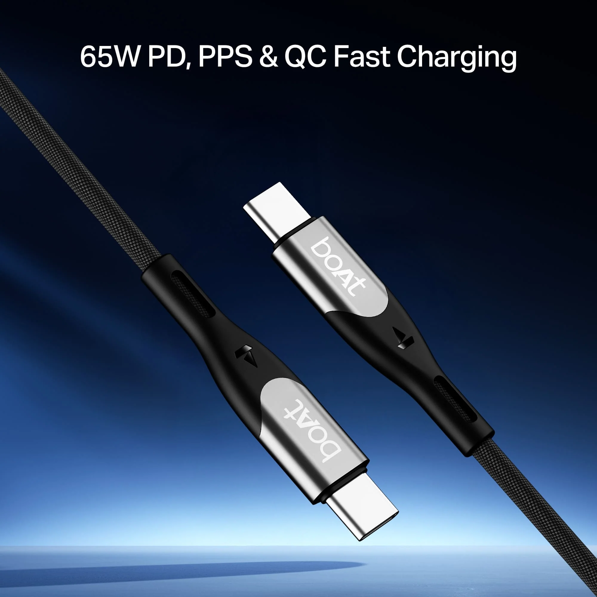 boAt Type C to C 65W Cable | Fast Charging Cable with 65W Output, 480 Mbps Data Sync & Nylon Braided Skin - Image 6