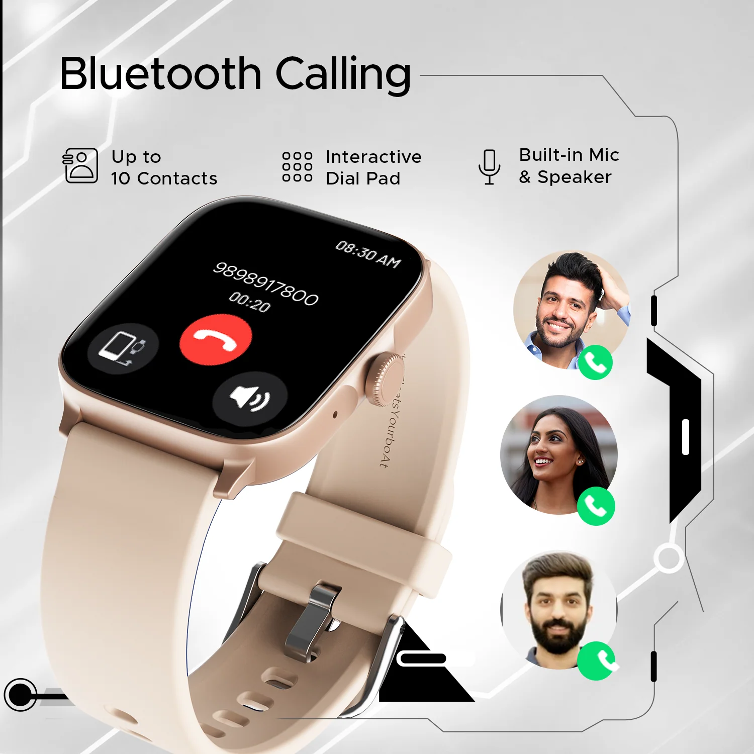 boAt Ultima Call | Largest 1.83" (4.64cm) HD Display Smartwatch, BT Calling, Powered by Crest+ OS, DIY Watch Face Studio - Image 11