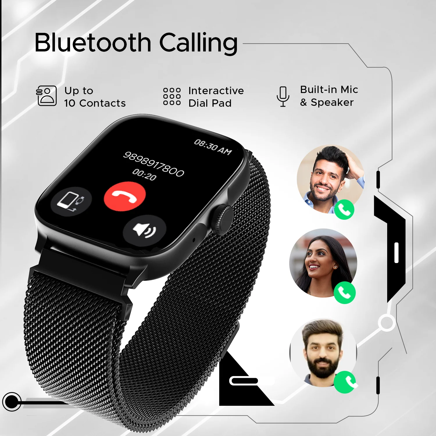 boAt Ultima Call | Largest 1.83" (4.64cm) HD Display Smartwatch, BT Calling, Powered by Crest+ OS, DIY Watch Face Studio - Image 13