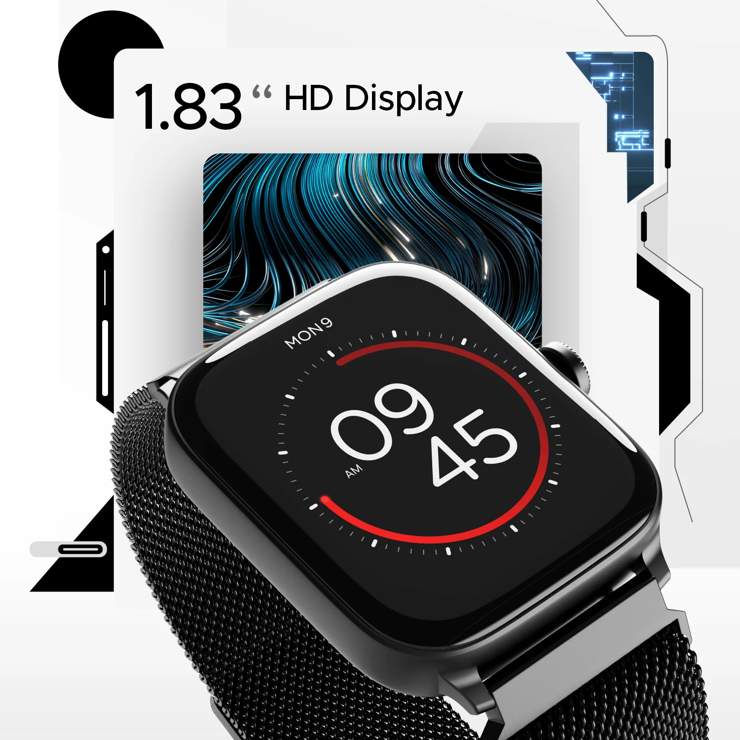boAt Ultima Call | Largest 1.83" (4.64cm) HD Display Smartwatch, BT Calling, Powered by Crest+ OS, DIY Watch Face Studio - Image 16
