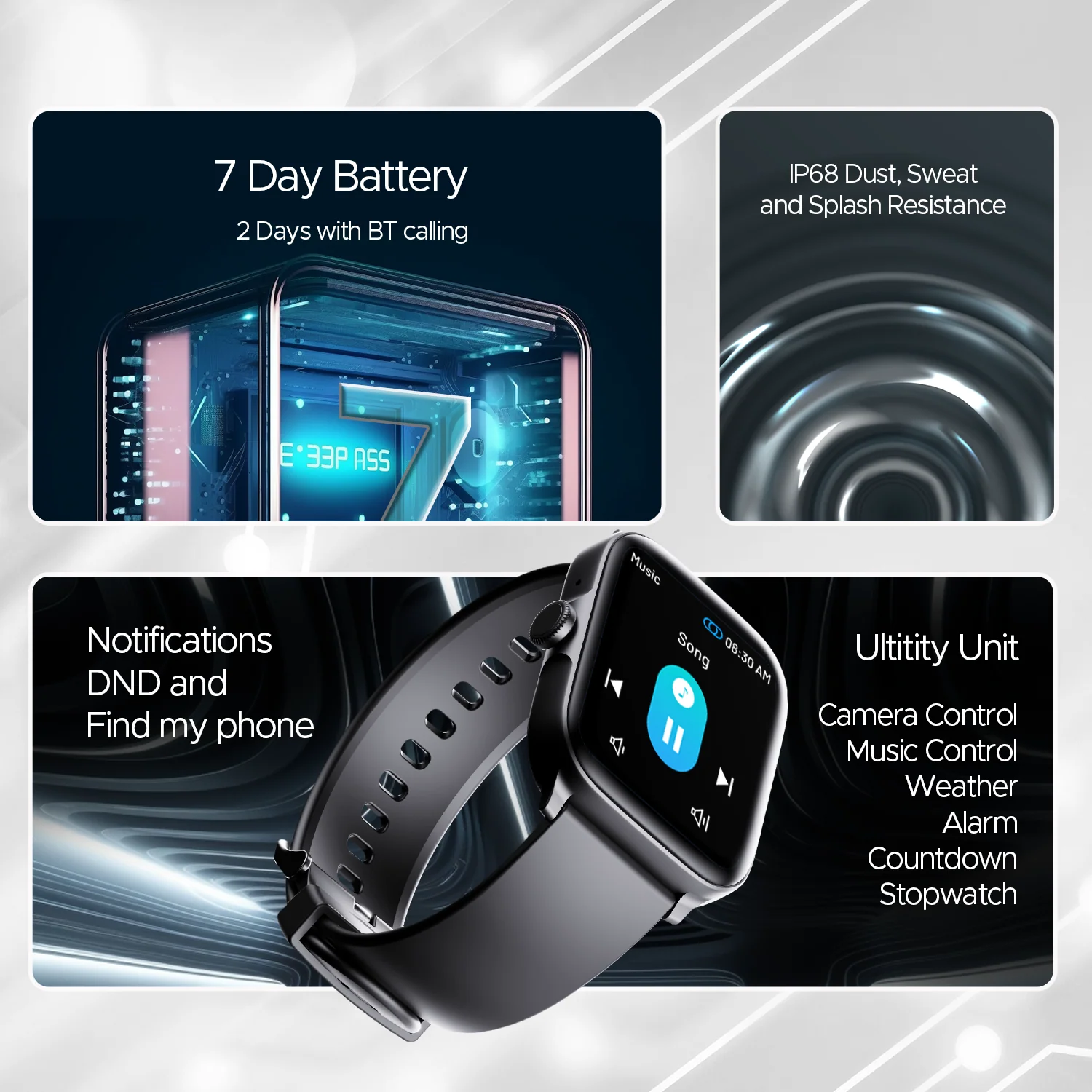 boAt Ultima Call | Largest 1.83" (4.64cm) HD Display Smartwatch, BT Calling, Powered by Crest+ OS, DIY Watch Face Studio - Image 17