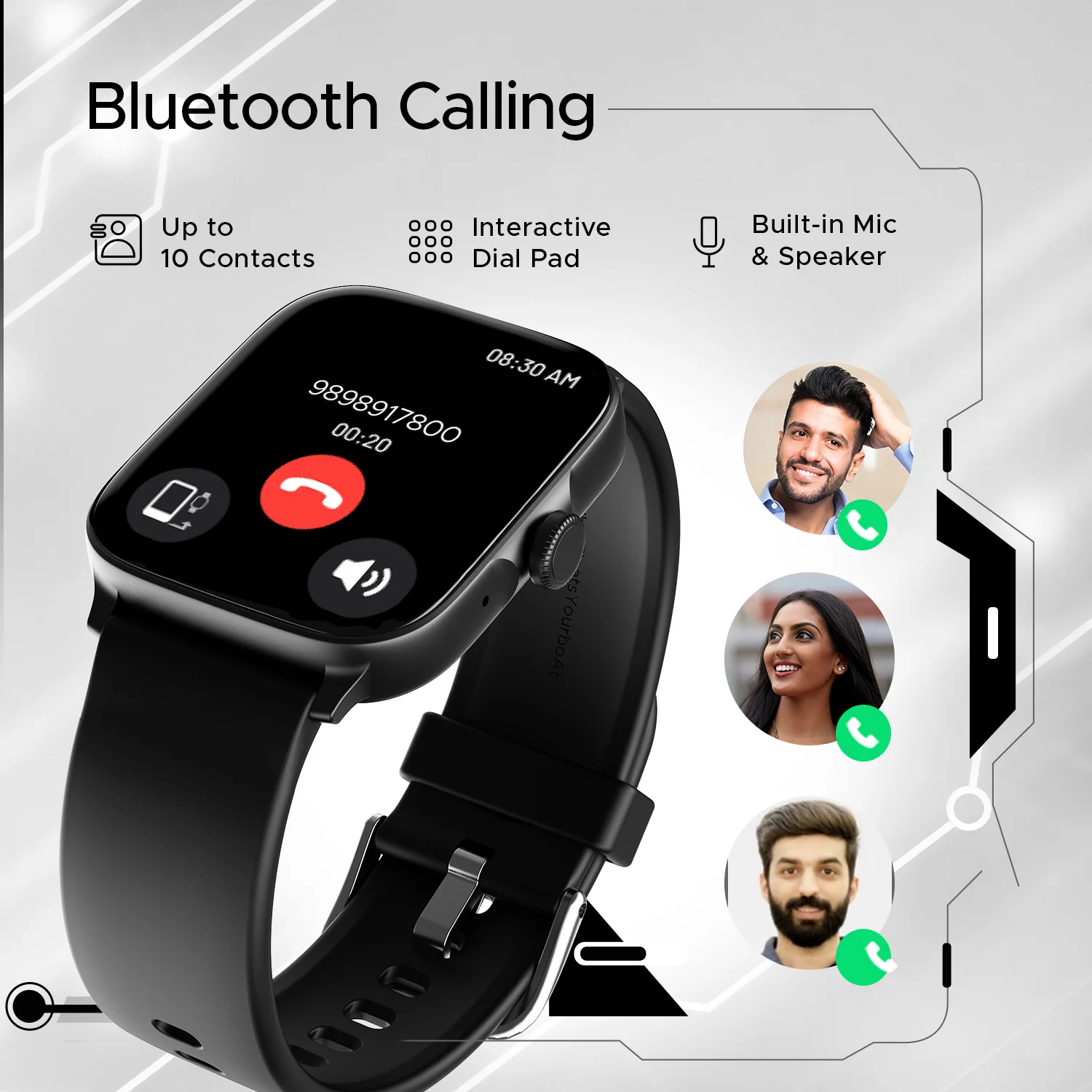 boAt Ultima Call | Largest 1.83" (4.64cm) HD Display Smartwatch, BT Calling, Powered by Crest+ OS, DIY Watch Face Studio - Image 18