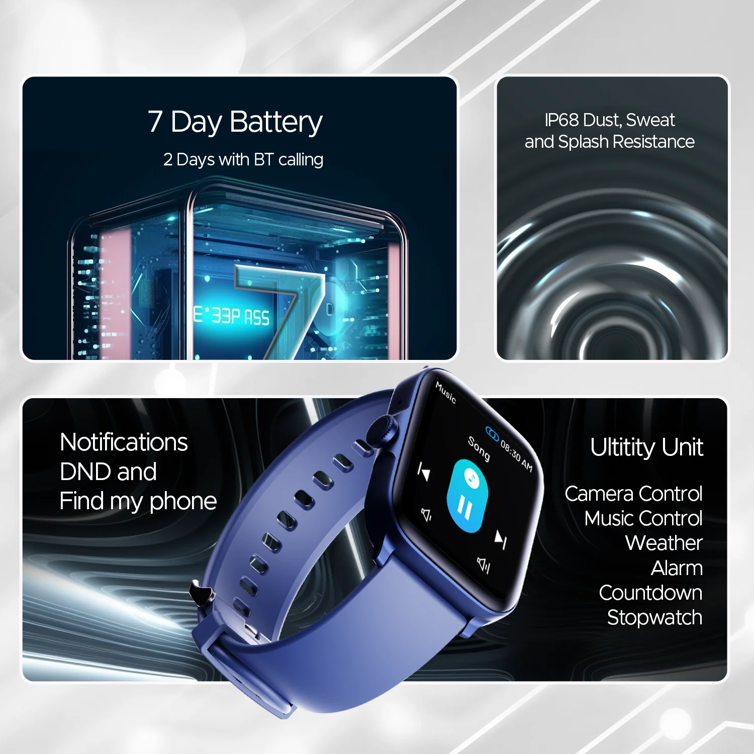 boAt Ultima Call | Largest 1.83" (4.64cm) HD Display Smartwatch, BT Calling, Powered by Crest+ OS, DIY Watch Face Studio - Image 5