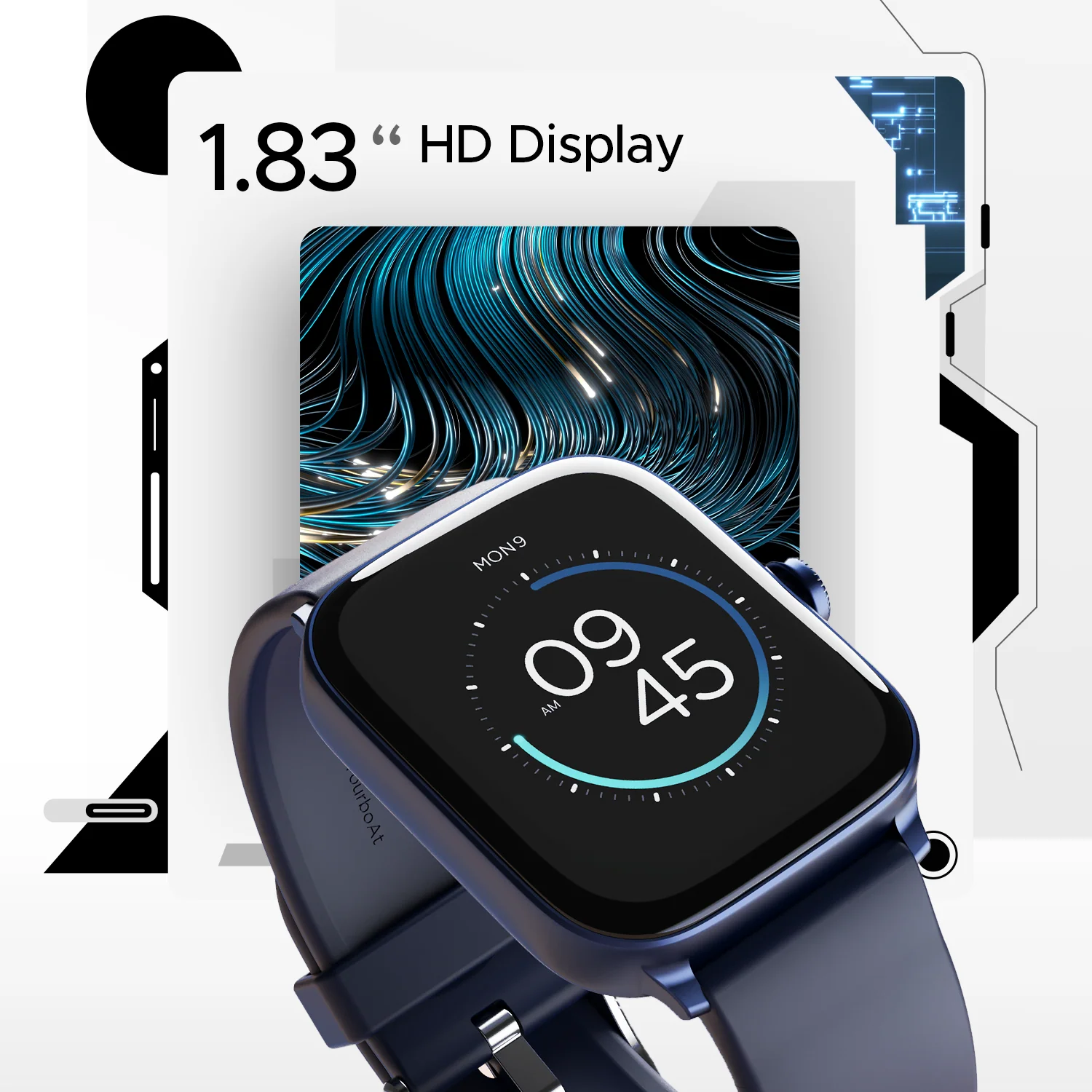 boAt Ultima Call | Largest 1.83" (4.64cm) HD Display Smartwatch, BT Calling, Powered by Crest+ OS, DIY Watch Face Studio - Image 8