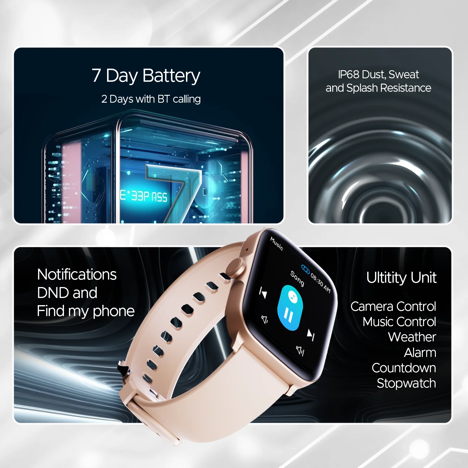 boAt Ultima Call | Largest 1.83" (4.64cm) HD Display Smartwatch, BT Calling, Powered by Crest+ OS, DIY Watch Face Studio - Image 9