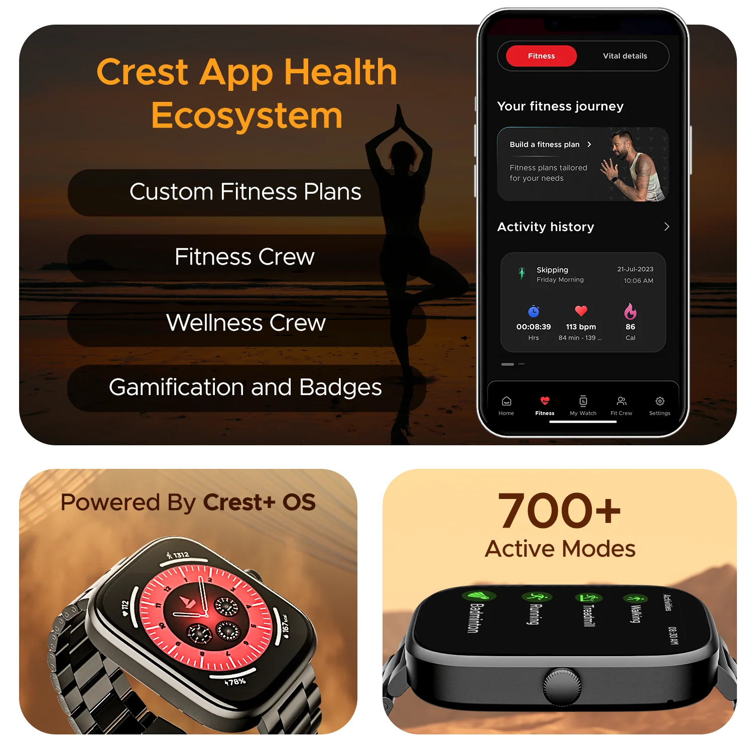 boAt Ultima Chronos | Smartwatch with 1.96" (4.97cm) AMOLED Display, BT Calling, Crest OS+, 100+ Watch Faces - Image 11