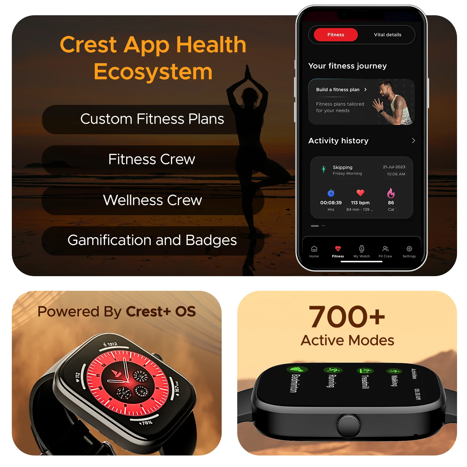 boAt Ultima Chronos | Smartwatch with 1.96" (4.97cm) AMOLED Display, BT Calling, Crest OS+, 100+ Watch Faces - Image 16