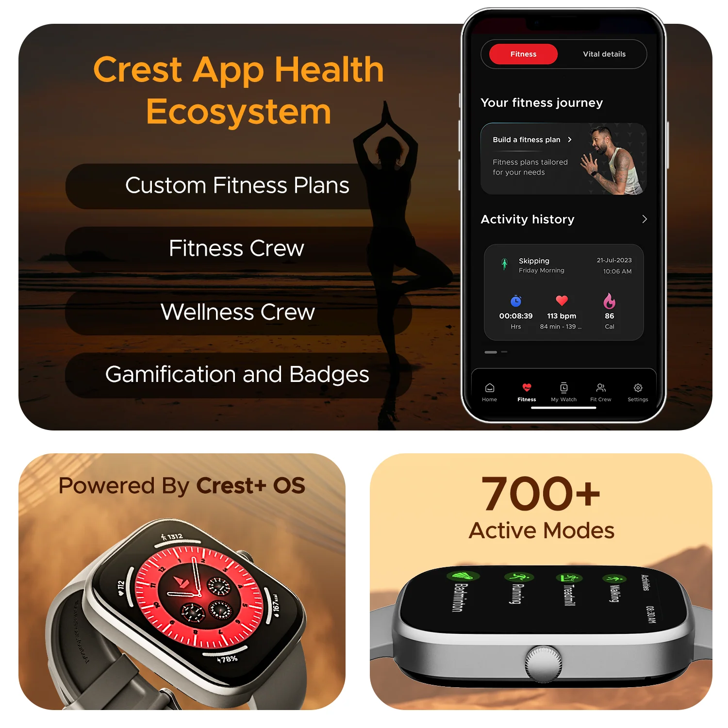 boAt Ultima Chronos | Smartwatch with 1.96" (4.97cm) AMOLED Display, BT Calling, Crest OS+, 100+ Watch Faces - Image 19