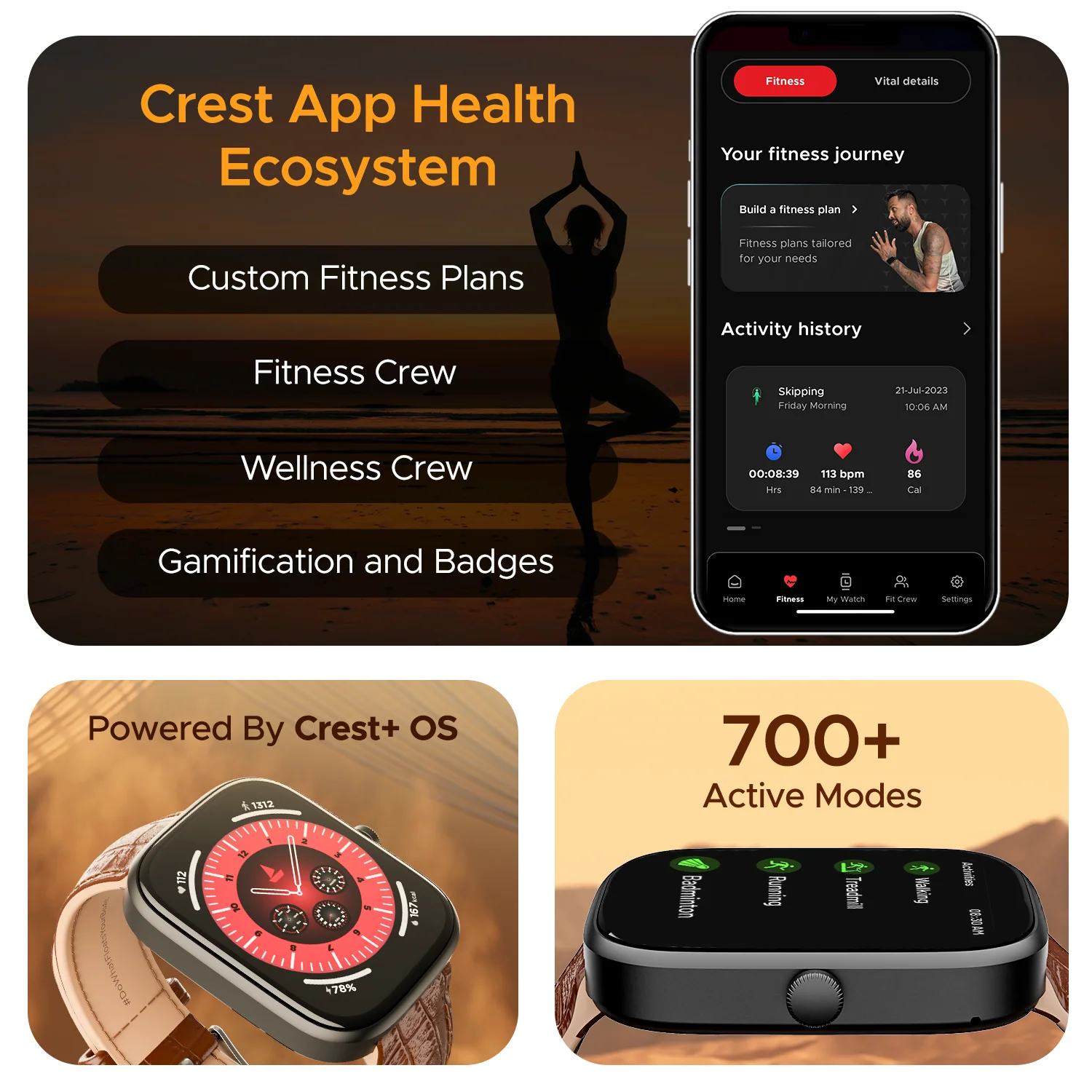 boAt Ultima Chronos | Smartwatch with 1.96" (4.97cm) AMOLED Display, BT Calling, Crest OS+, 100+ Watch Faces - Image 8