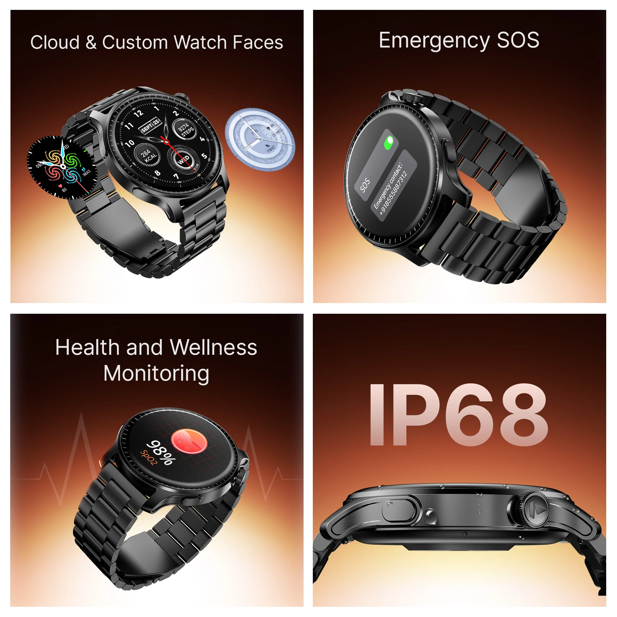 boAt Ultima Prime | Smartwatch with 1.43" AMOLED Display, Cloud Watch Faces, Emergency SOS, BT Calling, Functional Crown - Image 26