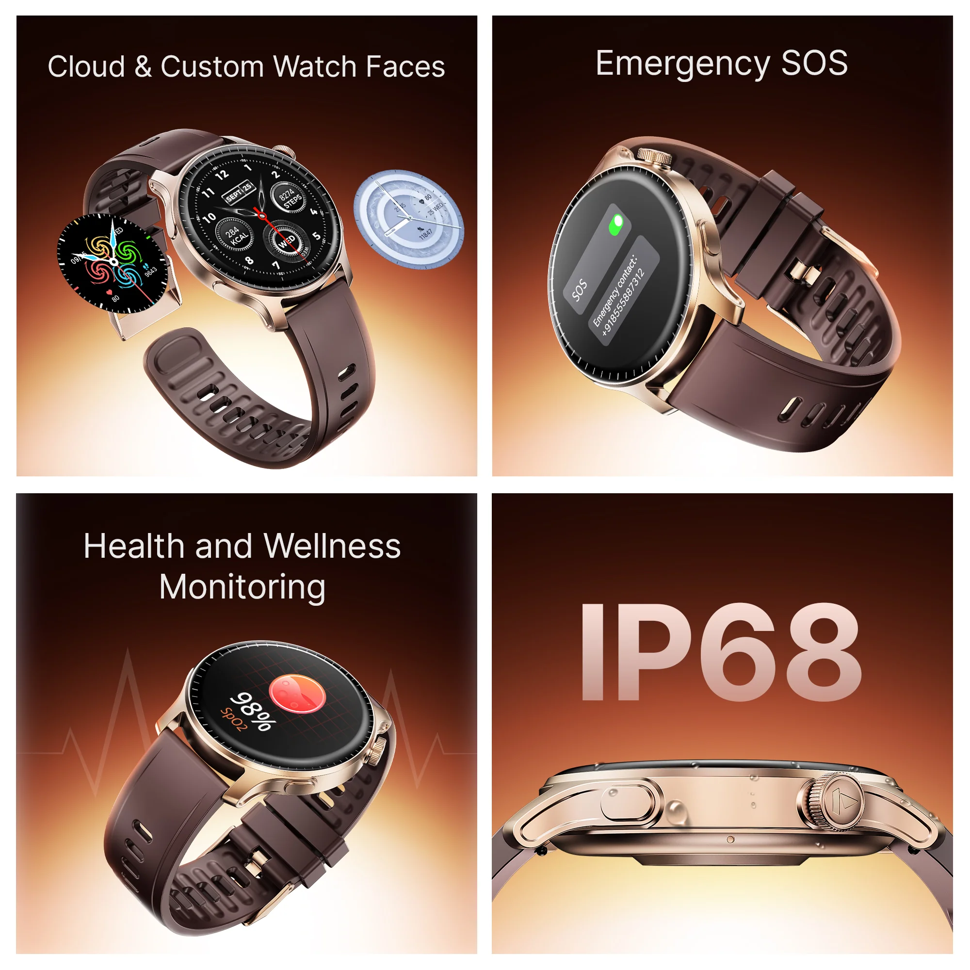 boAt Ultima Prime | Smartwatch with 1.43" AMOLED Display, Cloud Watch Faces, Emergency SOS, BT Calling, Functional Crown - Image 37