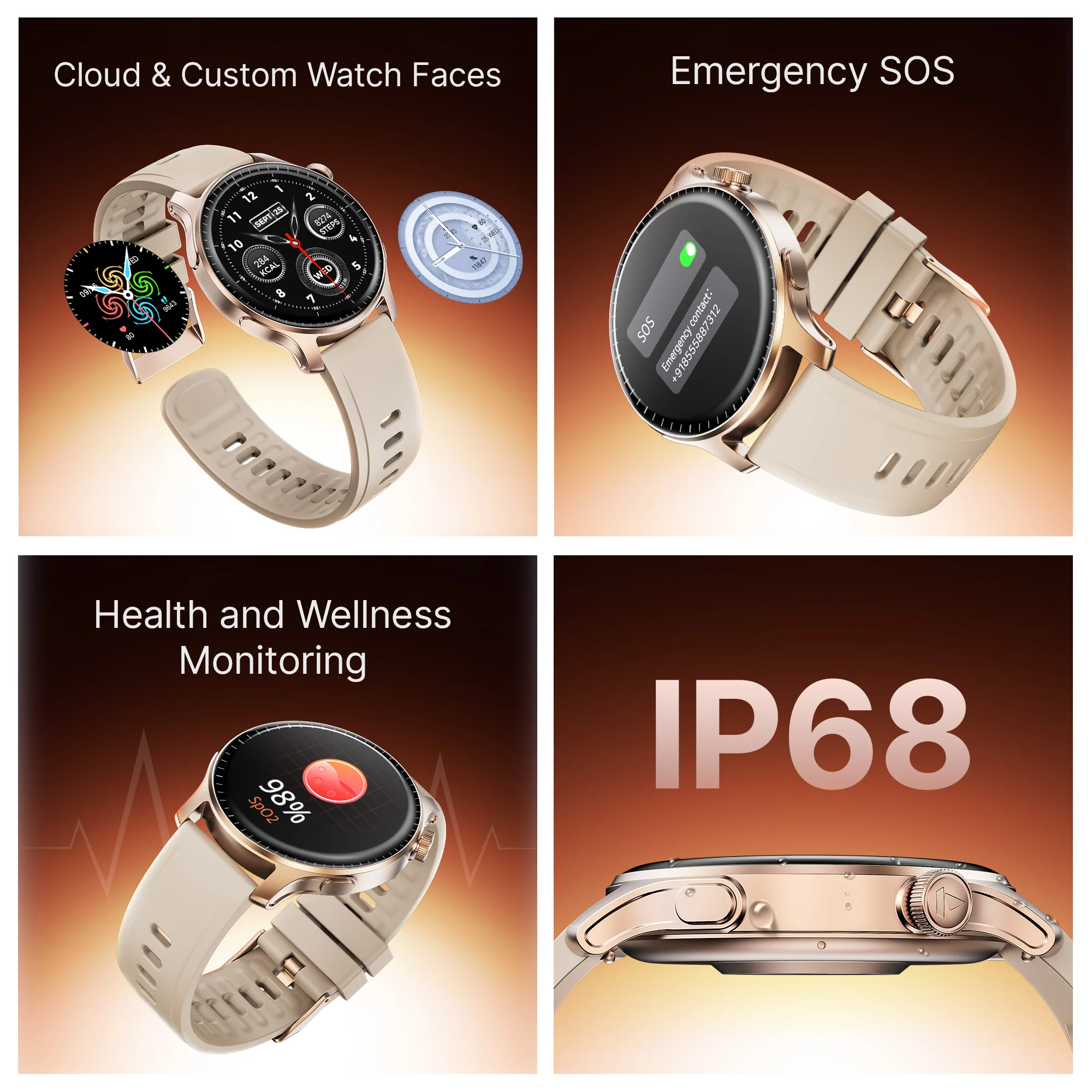 boAt Ultima Prime | Smartwatch with 1.43" AMOLED Display, Cloud Watch Faces, Emergency SOS, BT Calling, Functional Crown - Image 46
