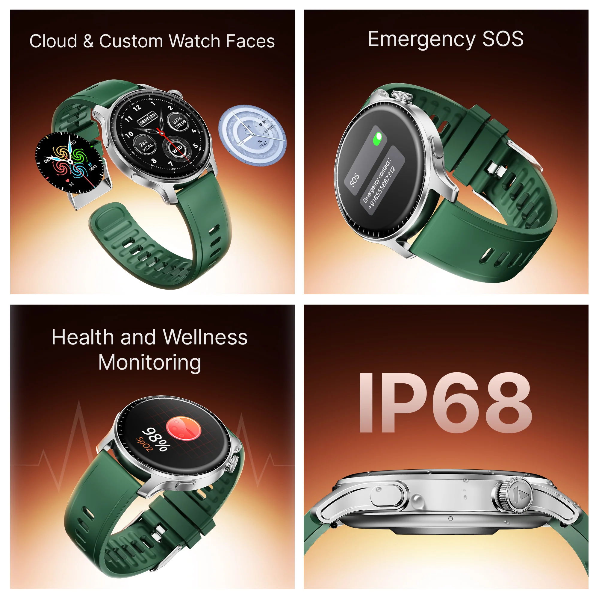 boAt Ultima Prime | Smartwatch with 1.43" AMOLED Display, Cloud Watch Faces, Emergency SOS, BT Calling, Functional Crown - Image 58
