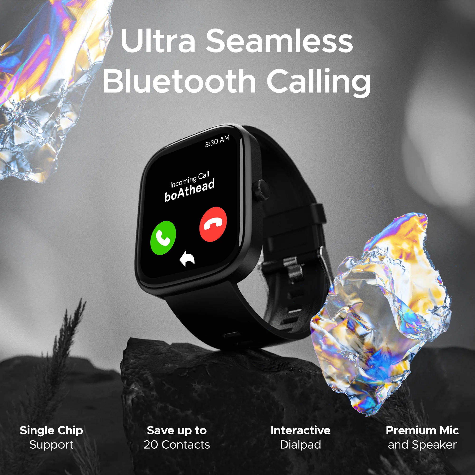 boAt Ultima Prism | Smartwatch with 1.96" (4.97cm) AMOLED Display, BT Calling, 700+ active modes, Watch Face Studio - Image 11