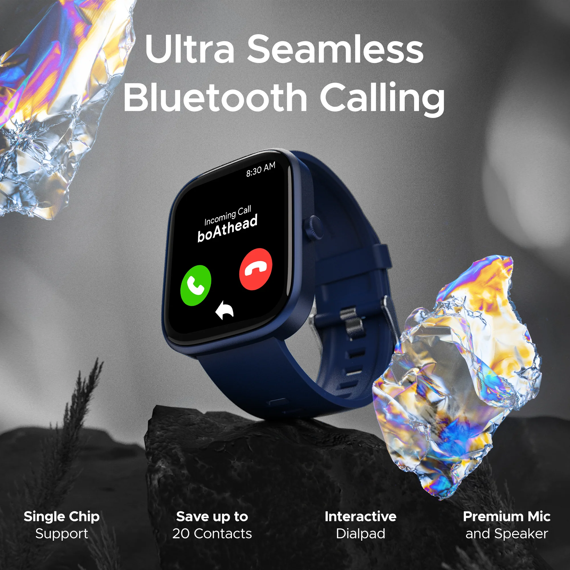 boAt Ultima Prism | Smartwatch with 1.96" (4.97cm) AMOLED Display, BT Calling, 700+ active modes, Watch Face Studio - Image 15