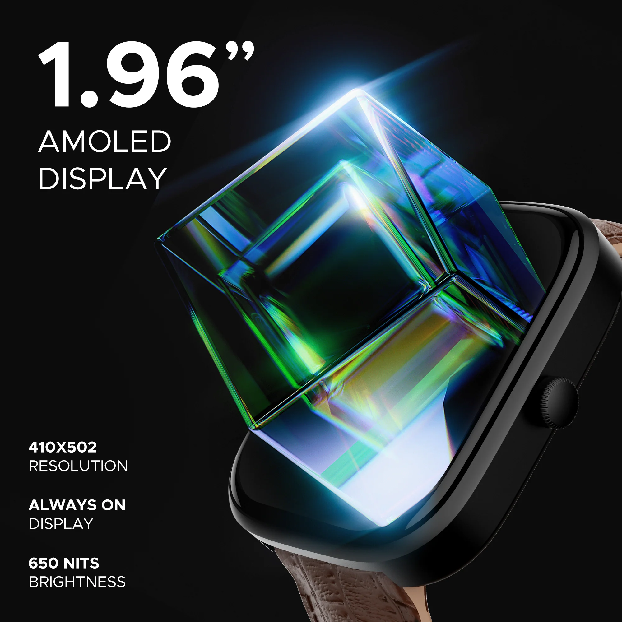 boAt Ultima Prism | Smartwatch with 1.96" (4.97cm) AMOLED Display, BT Calling, 700+ active modes, Watch Face Studio - Image 16