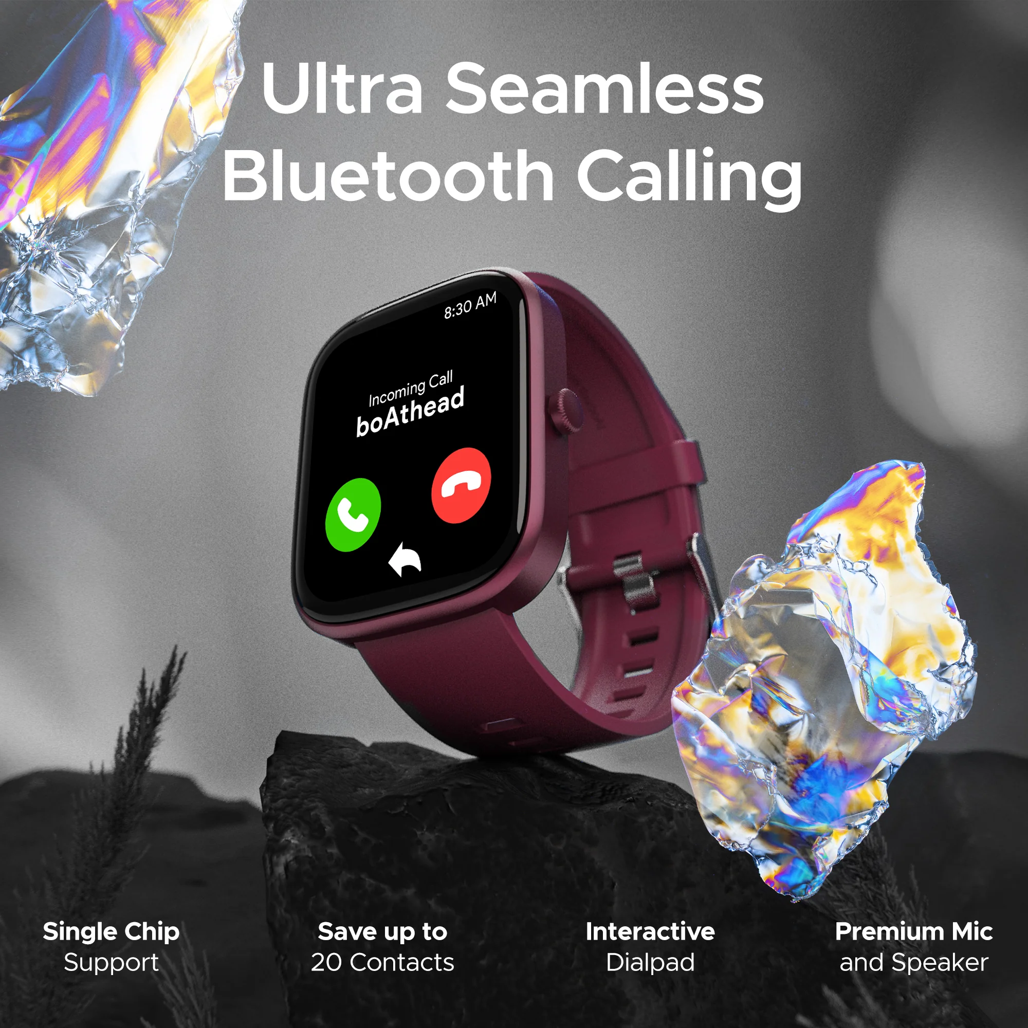 boAt Ultima Prism | Smartwatch with 1.96" (4.97cm) AMOLED Display, BT Calling, 700+ active modes, Watch Face Studio - Image 19