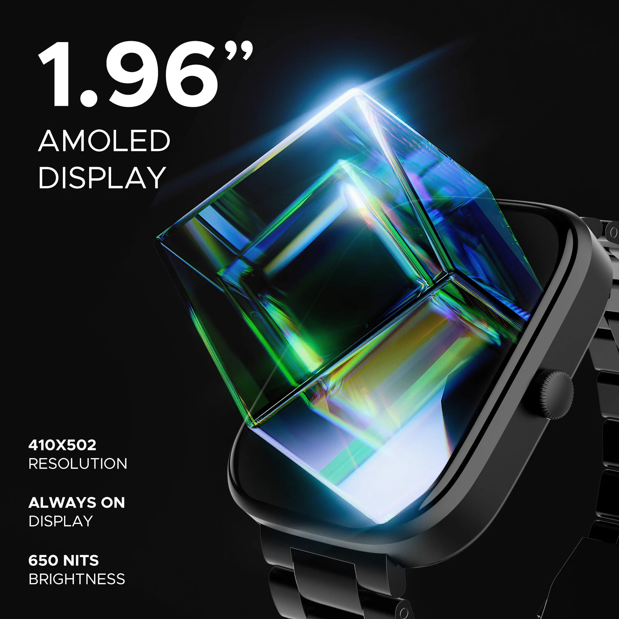 boAt Ultima Prism | Smartwatch with 1.96" (4.97cm) AMOLED Display, BT Calling, 700+ active modes, Watch Face Studio - Image 20