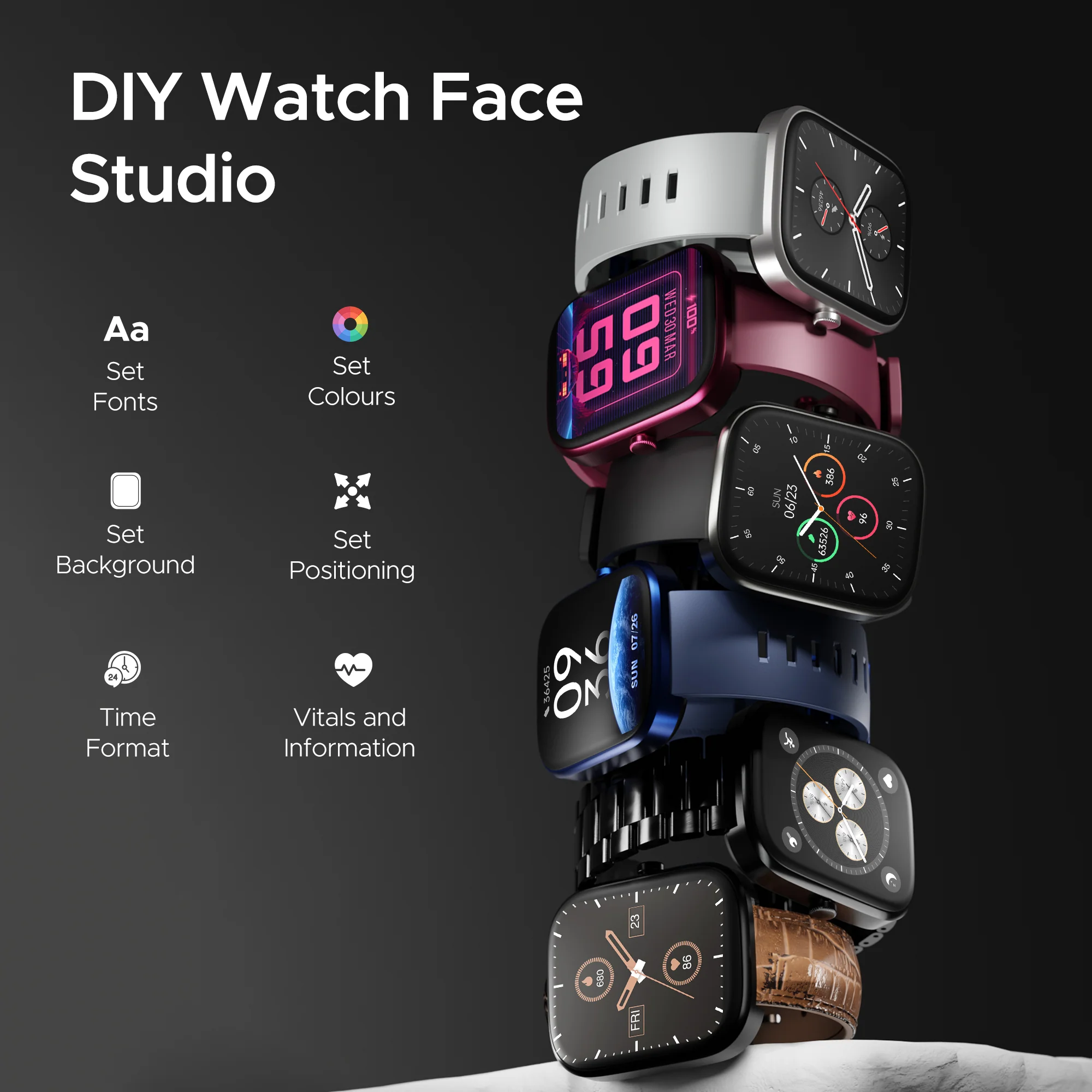 boAt Ultima Prism | Smartwatch with 1.96" (4.97cm) AMOLED Display, BT Calling, 700+ active modes, Watch Face Studio - Image 22