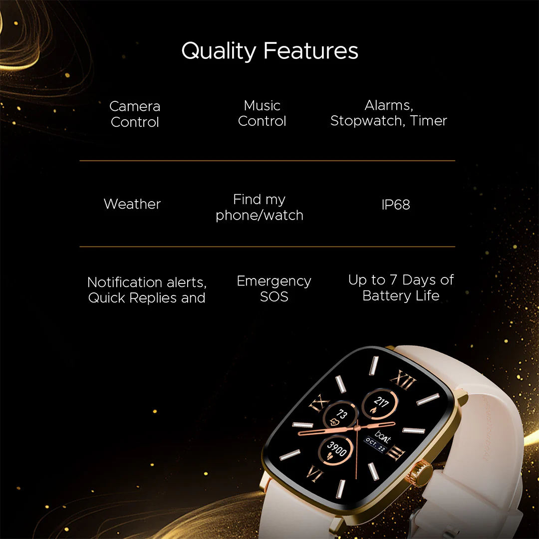 boAt Ultima Regal | Smartwatch with 2.01" Amoled Display, BT Calling, boAt Crest App, Multiple Sports Modes - Image 18