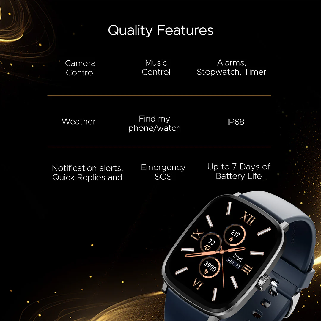 boAt Ultima Regal | Smartwatch with 2.01" Amoled Display, BT Calling, boAt Crest App, Multiple Sports Modes - Image 25