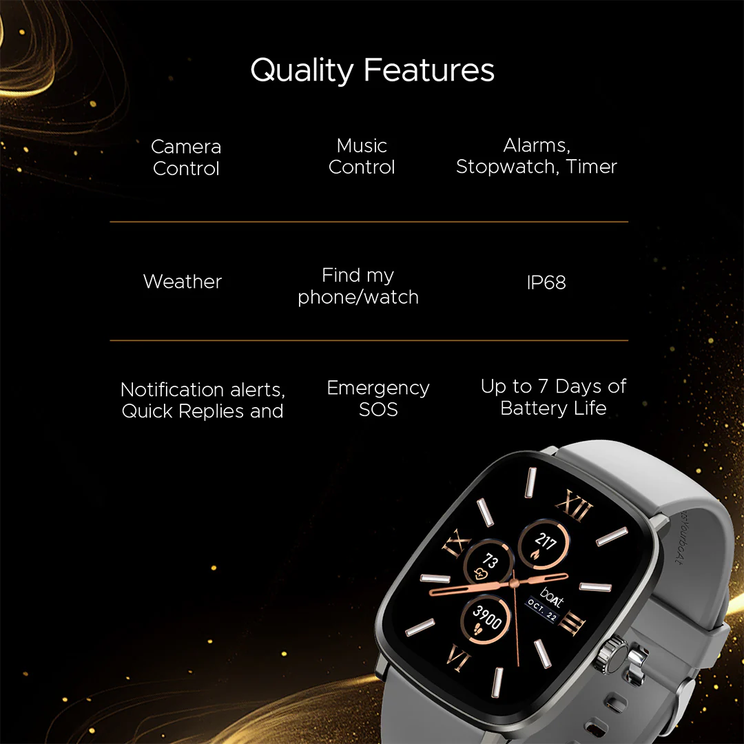 boAt Ultima Regal | Smartwatch with 2.01" Amoled Display, BT Calling, boAt Crest App, Multiple Sports Modes - Image 32