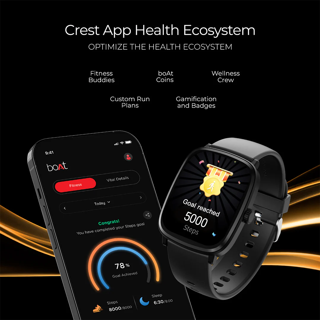 boAt Ultima Regal | Smartwatch with 2.01" Amoled Display, BT Calling, boAt Crest App, Multiple Sports Modes - Image 38