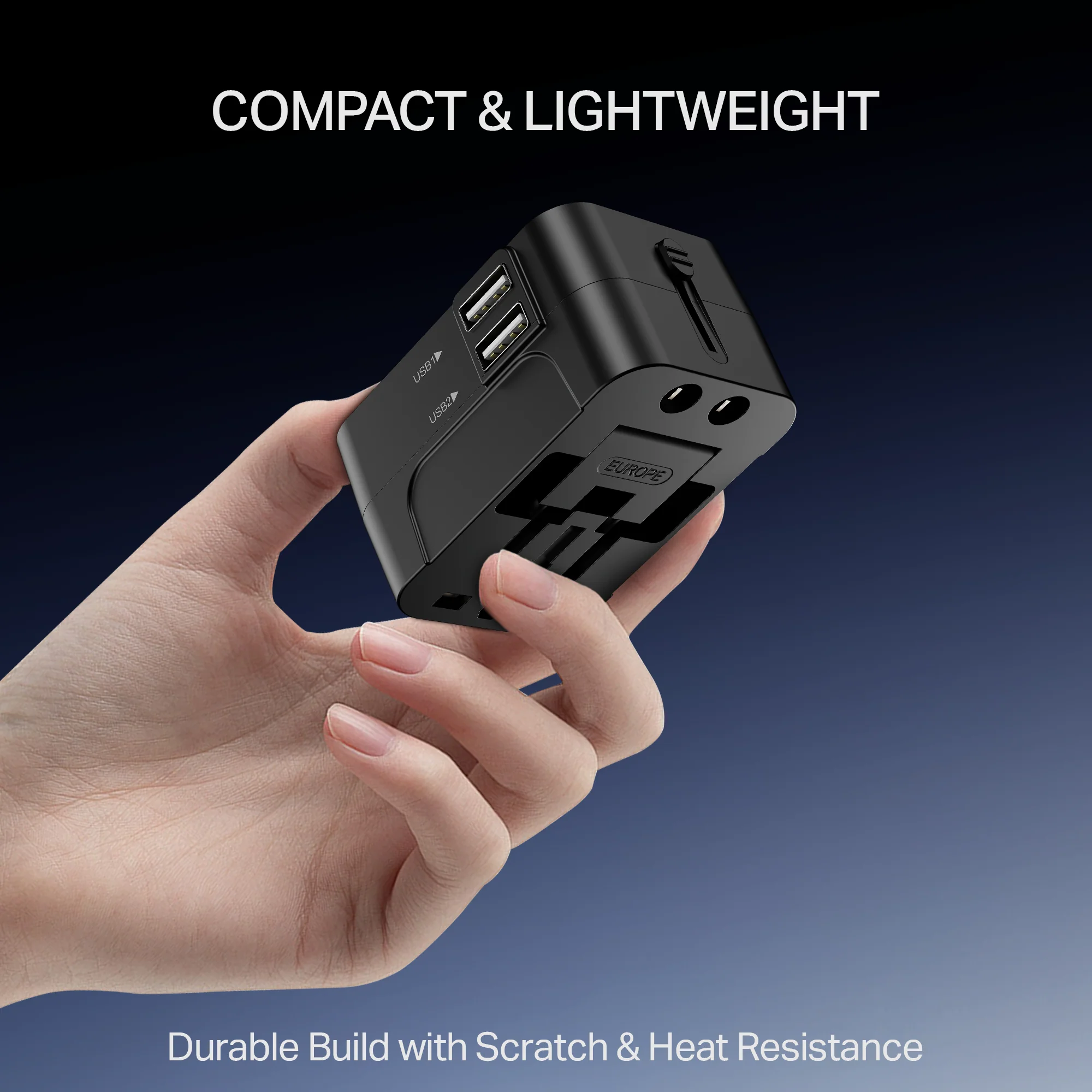 boAt Universal Adapter C10 | 5-in-1 Travel Adapter with Dual USB-A, Compatibility & Smart IC Protection - Image 6