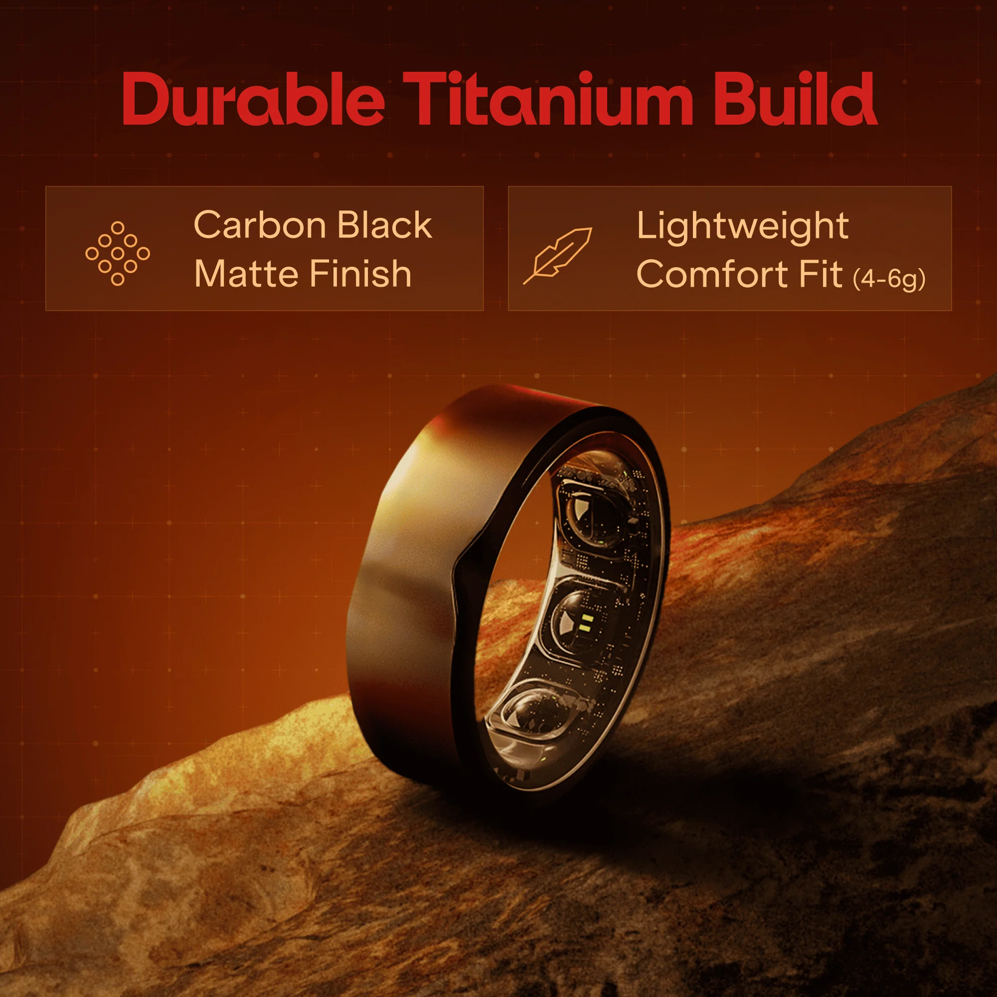 boAt Valour Ring 1 | Titanium Ring with Advanced Health Tracking & 15-Day Battery - Image 5