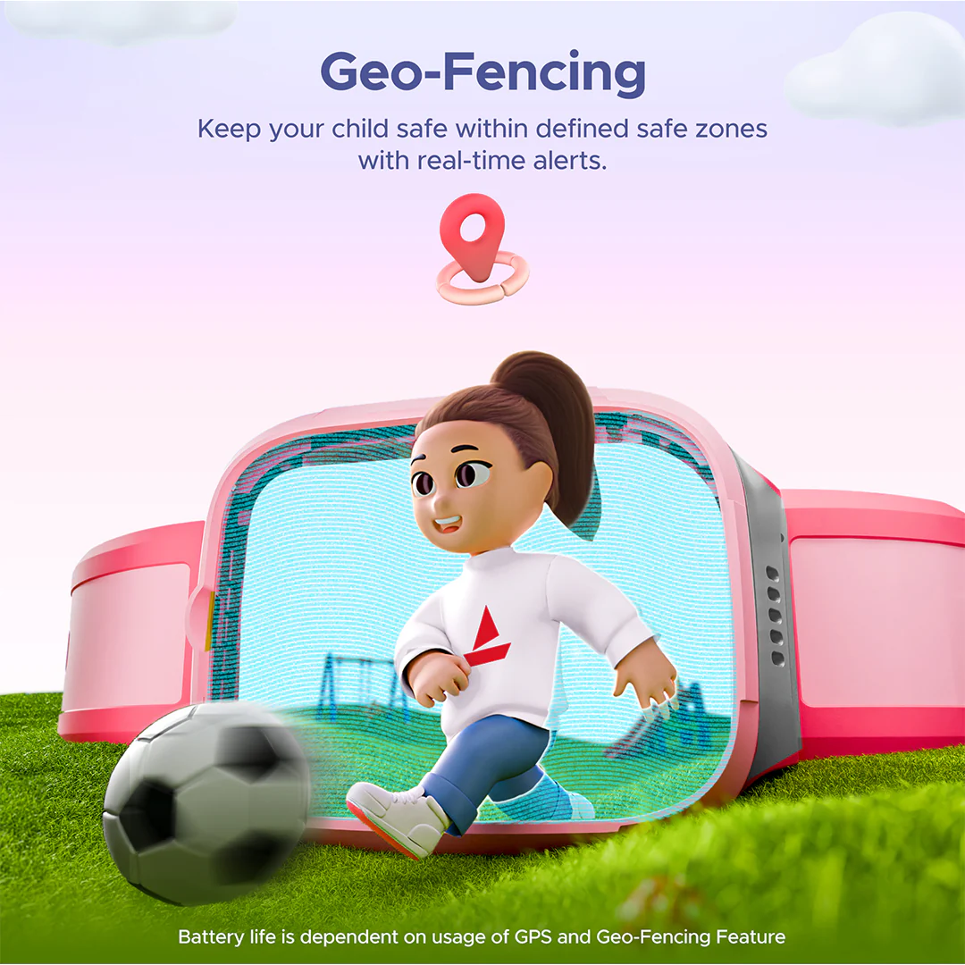 boAt Wanderer Smart | Premium Kids Smartwatch with 4G SIM and Wi-Fi Enabled, In-Built GPS, SOS Alerts, Geo Fencing - Image 26