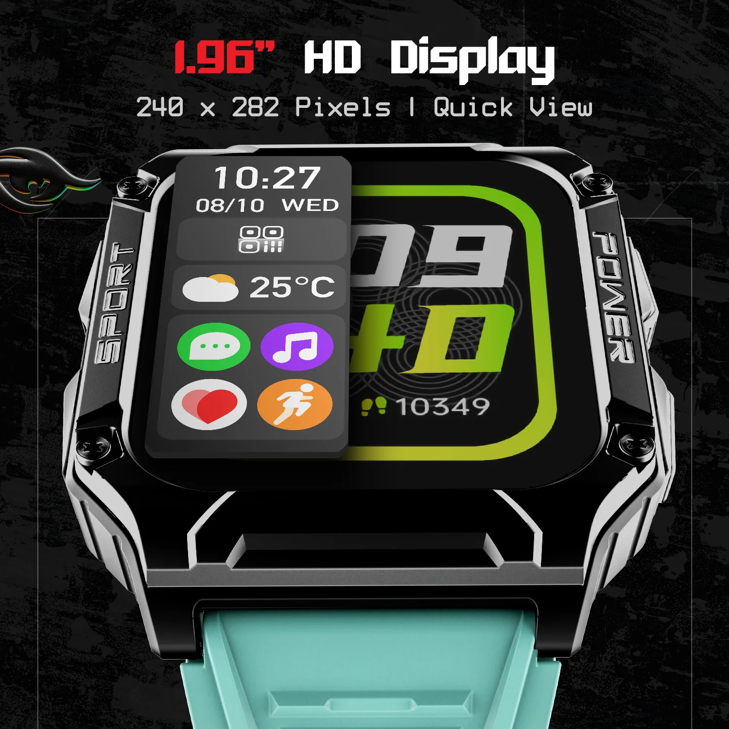 boAt Wave Armour 2 | Smartwatch with Bluetooth Calling, 1.96" (4.97cm) HD Display, 100+ Sports Mode, Up to 25 Days Battery - Image 16